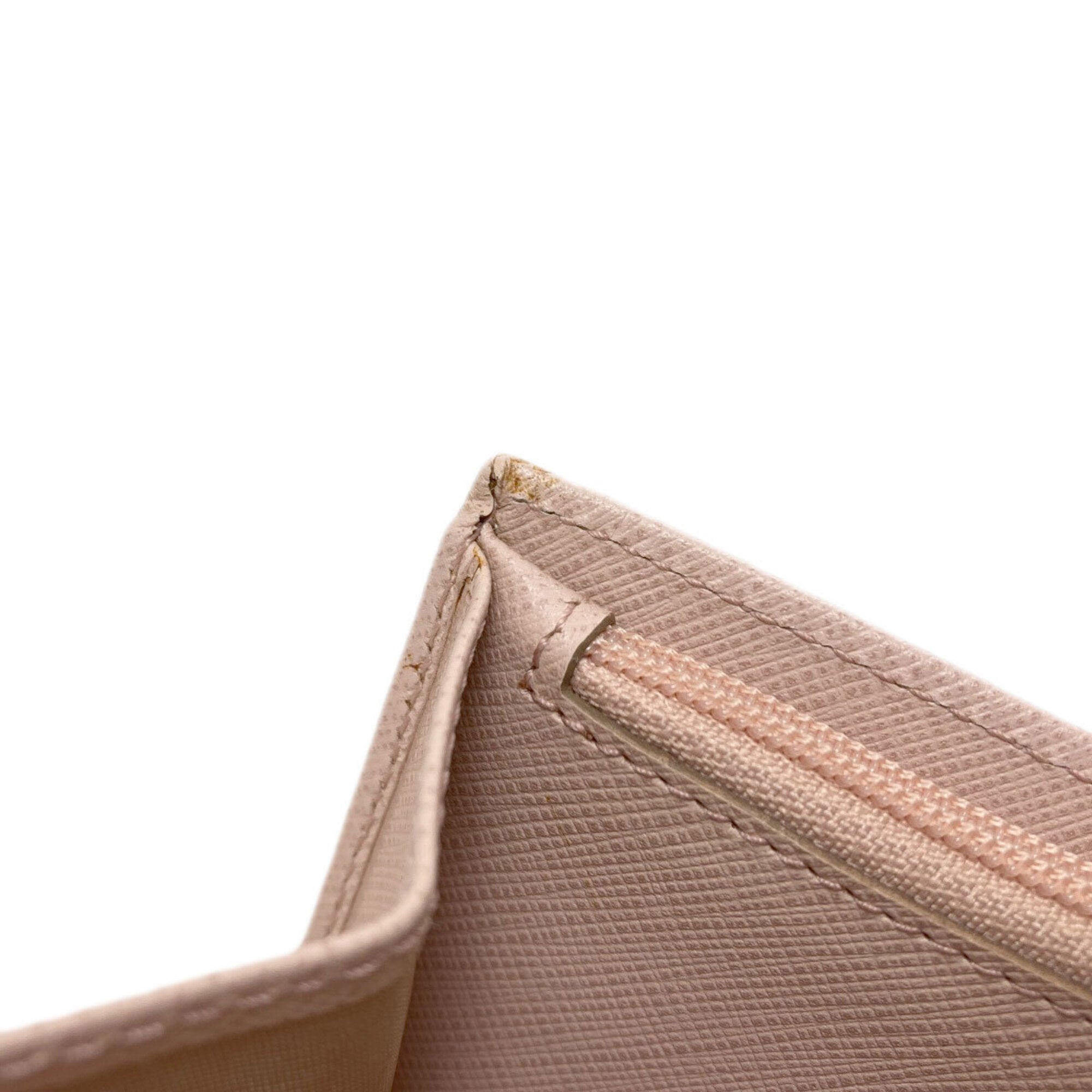 Salvatore Ferragamo Pink Leather Wallet (Bi-Fold) (Pre-Owned)