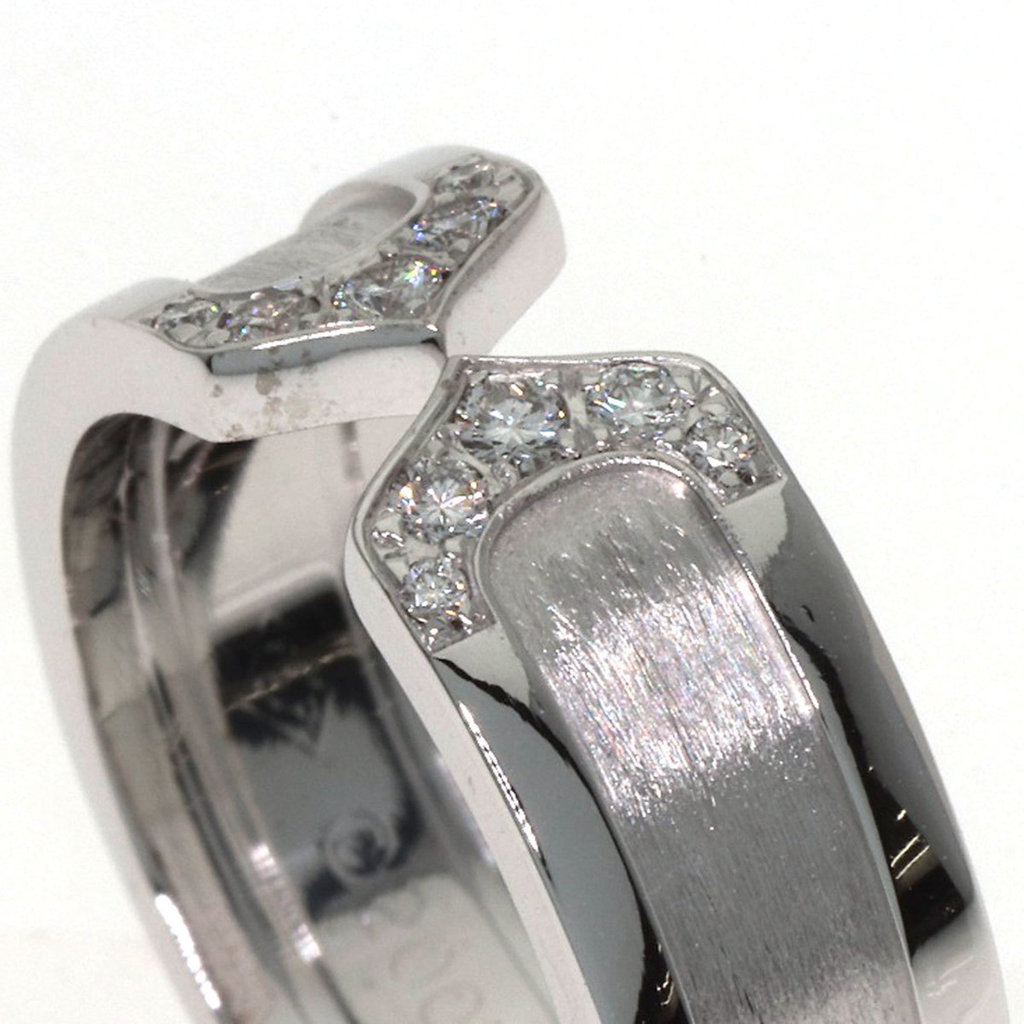 Cartier C2 White White Gold (18K) Band Ring (Pre-Owned)