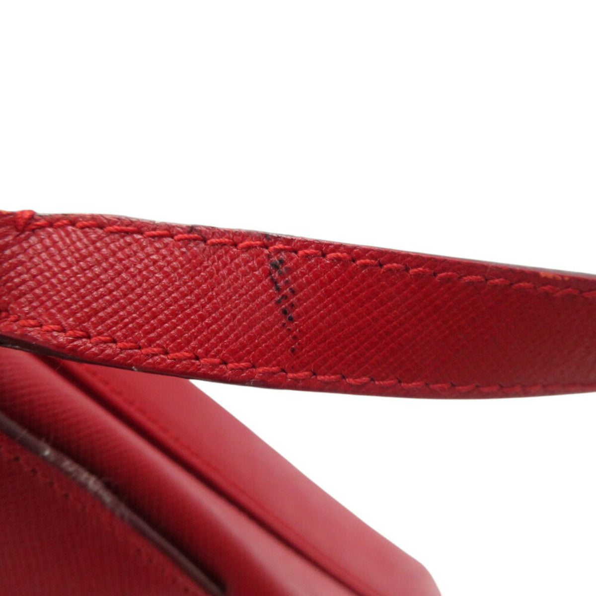 Salvatore Ferragamo Red Color Leather Handbag Shoulder Bag (Pre-Owned)