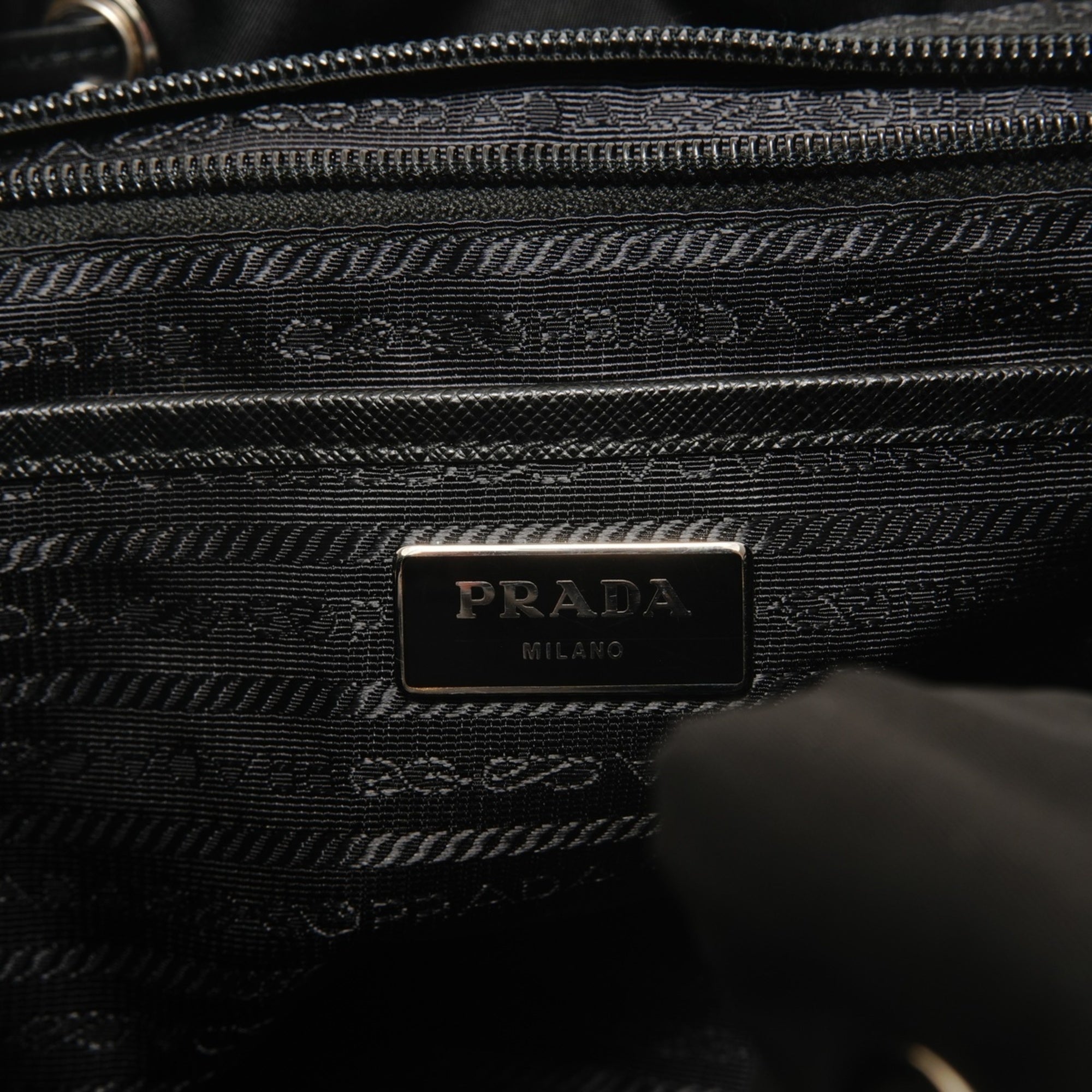 Prada Black Nylon Backpack (Pre-Owned)