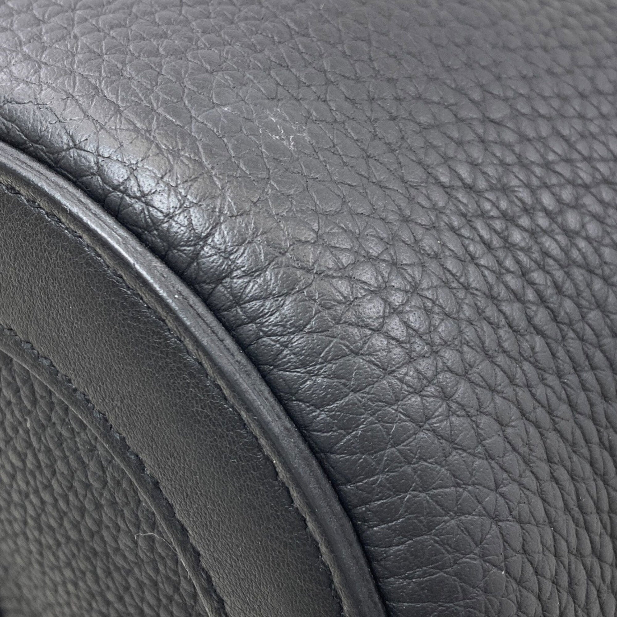 Hermes Black Taurillon Clemence Leather Handbag (Pre-Owned)