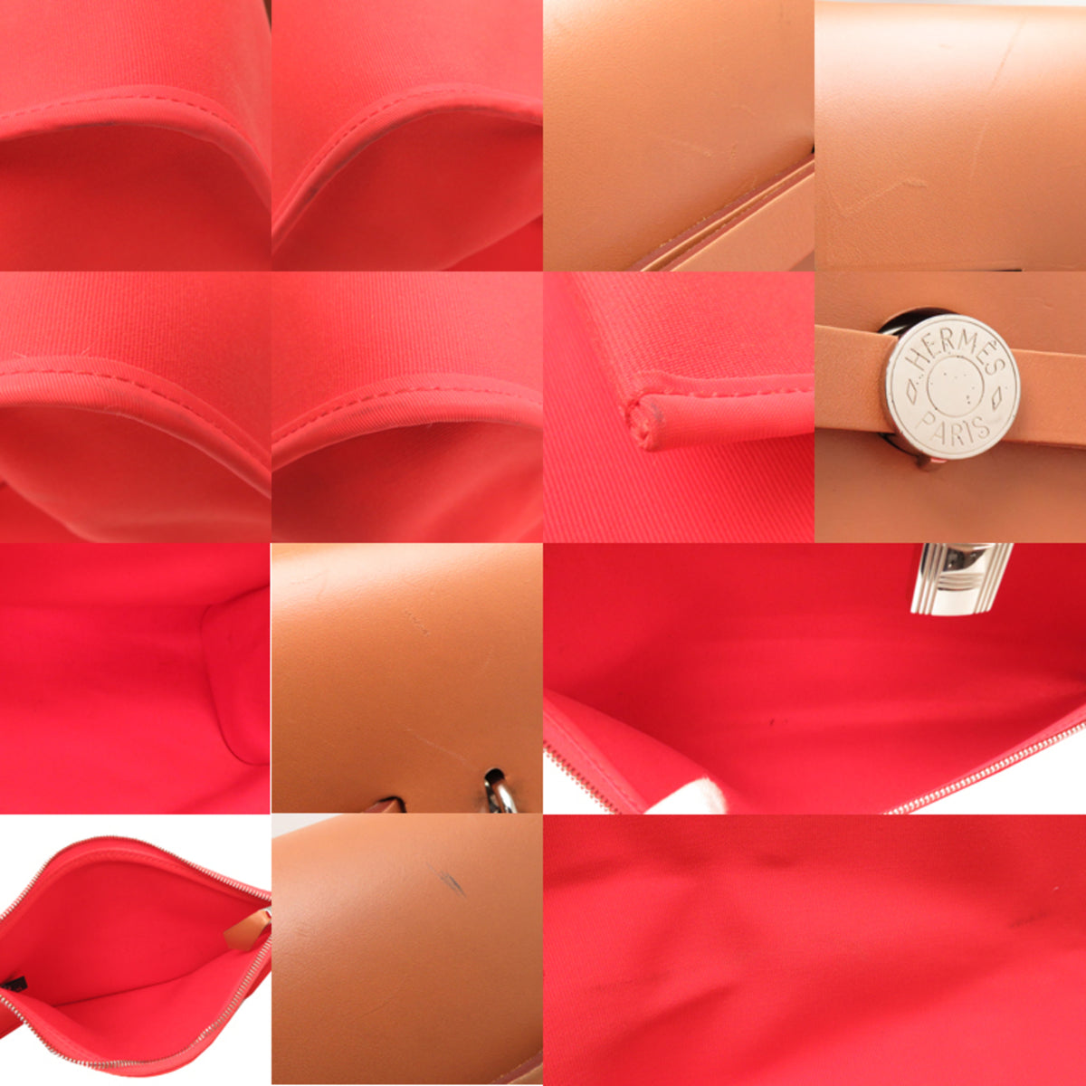 Hermes Orange Leather Handbag (Pre-Owned)
