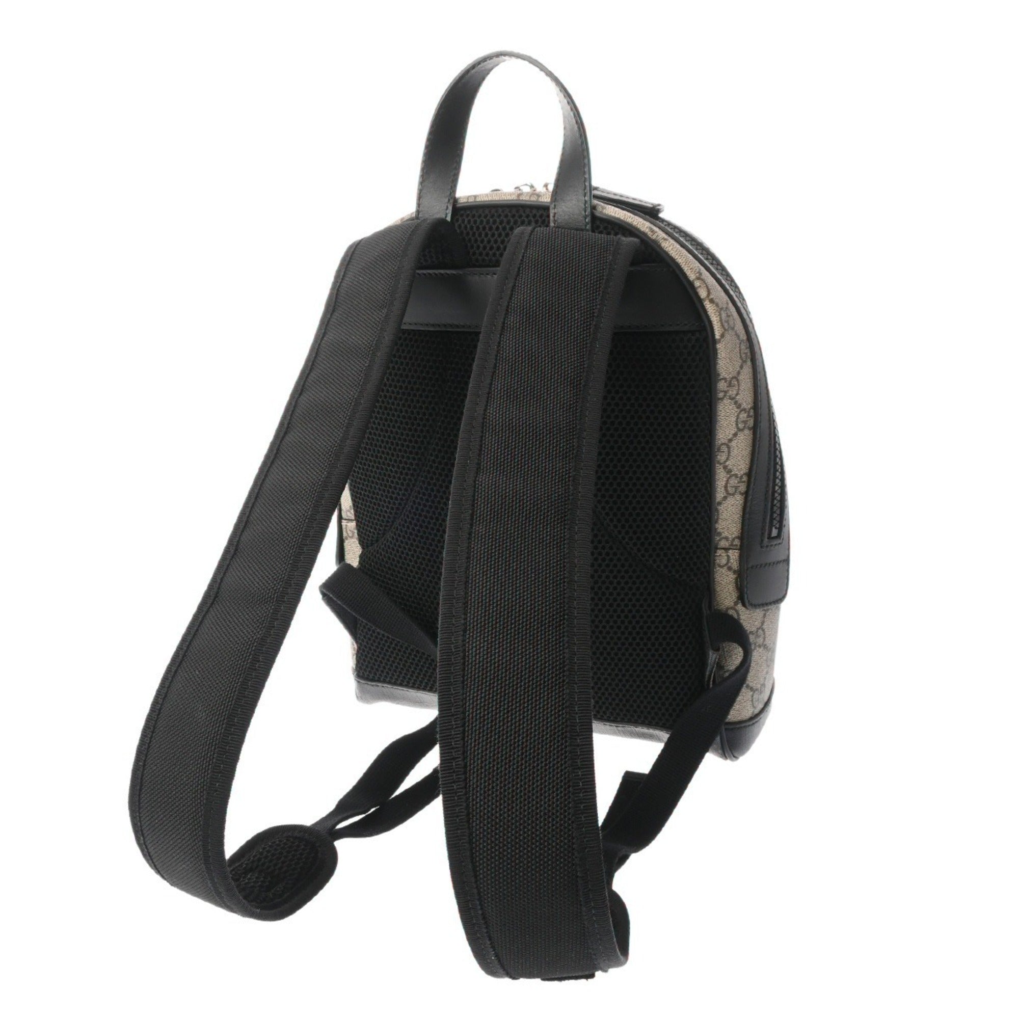 Gucci Beige Gg Supreme Leather Backpack (Pre-Owned)