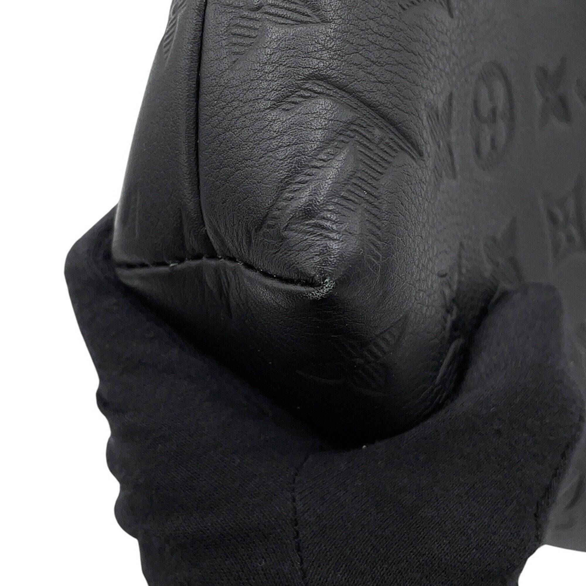 Louis Vuitton Noir Monogram Shadow Shoulder Bag (Pre-Owned)