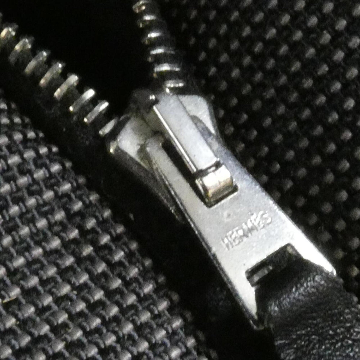 Hermes Black Canvas Handbag (Pre-Owned)