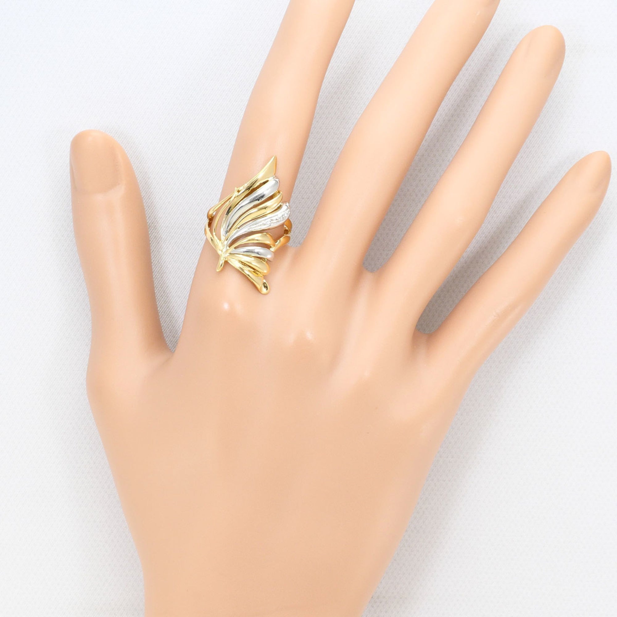 Unbranded Platinum Yellow Gold Yellow Gold (18K) Platinum 900 Band Ring (Pre-Owned)