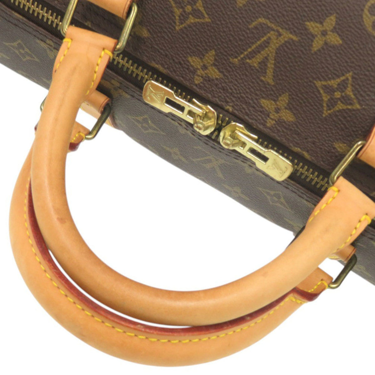 Louis Vuitton Brown Monogram Canvas Boston Bag (Pre-Owned)