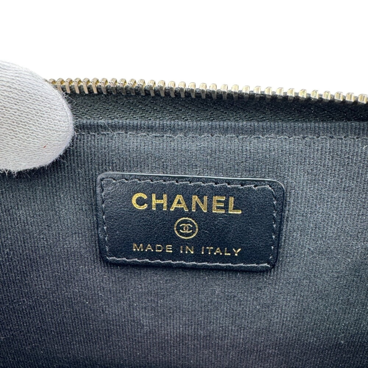 Chanel Black Leather Coin Purse/Coin Case (Pre-Owned)