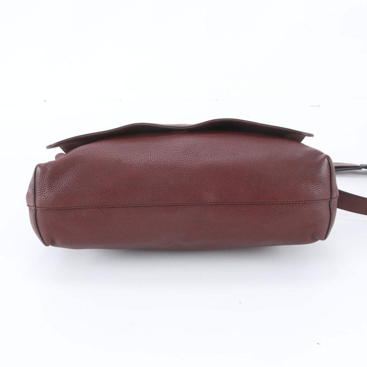 Gucci Red Color Wine Leather Messenger Bag Shoulder Bag (Pre-Owned)