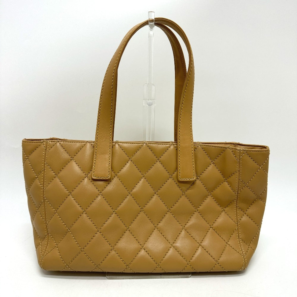 Chanel Beige Leather Tote Bag (Pre-Owned)