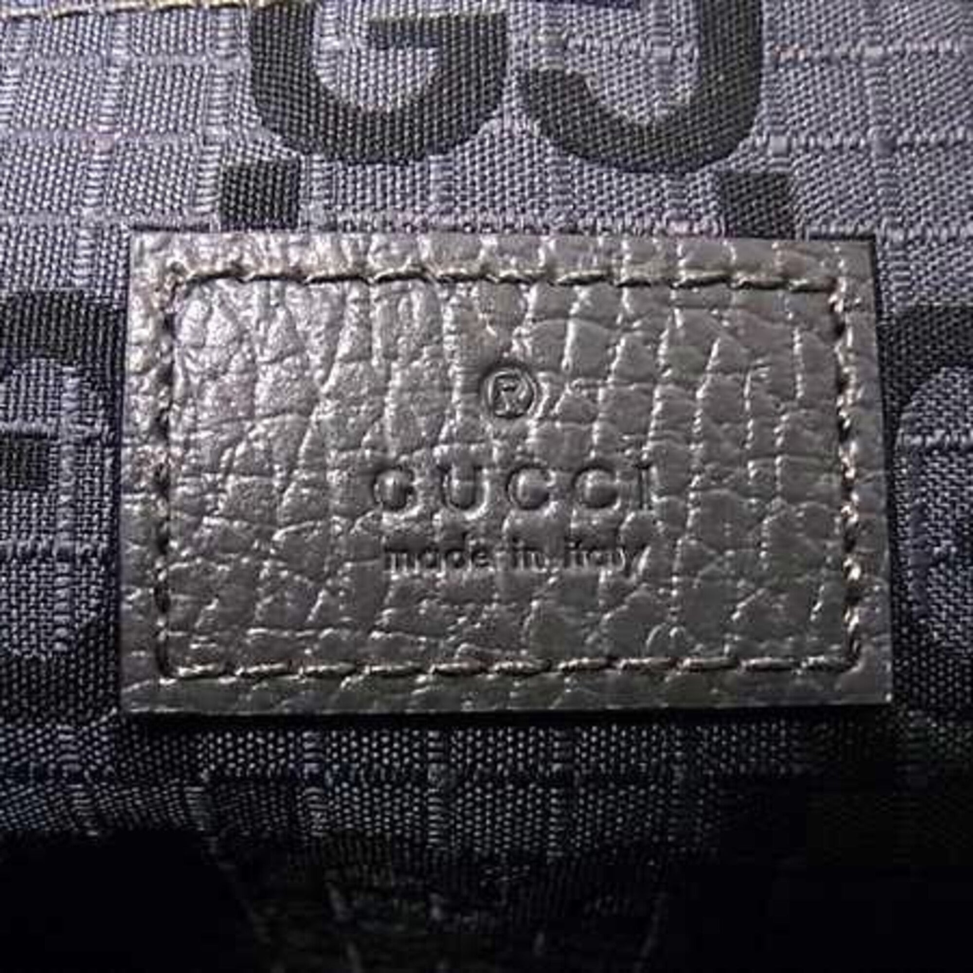 Gucci Gg Canvas Black Gray Gg Canvas Clutch Bag (Pre-Owned)