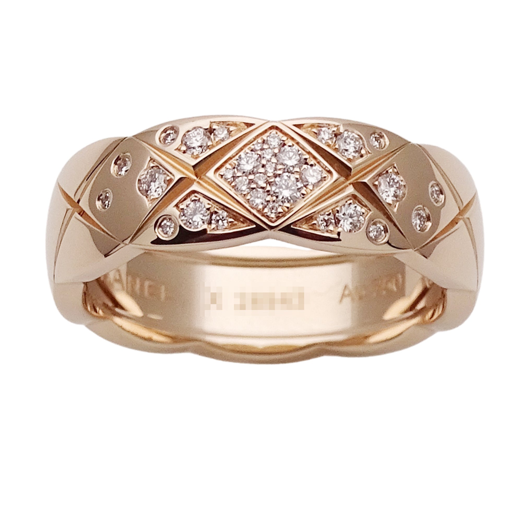 Chanel Pink Gold Pink Gold (18K) Band Ring (Pre-Owned)