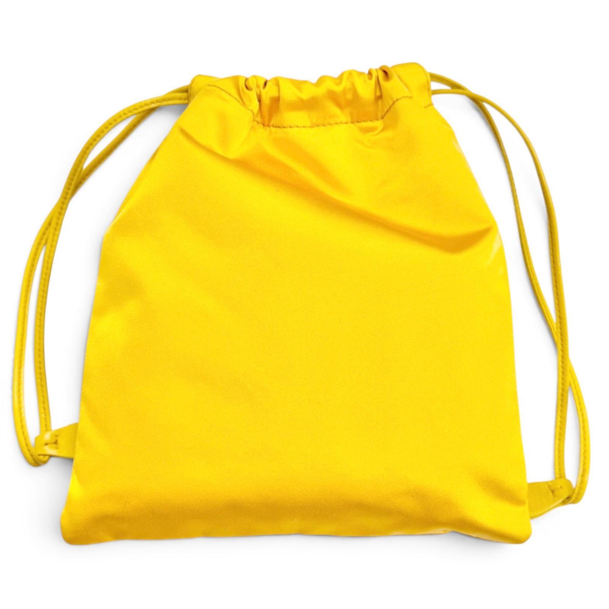 Miu Miu Yellow Silk Pouch (Pre-Owned)