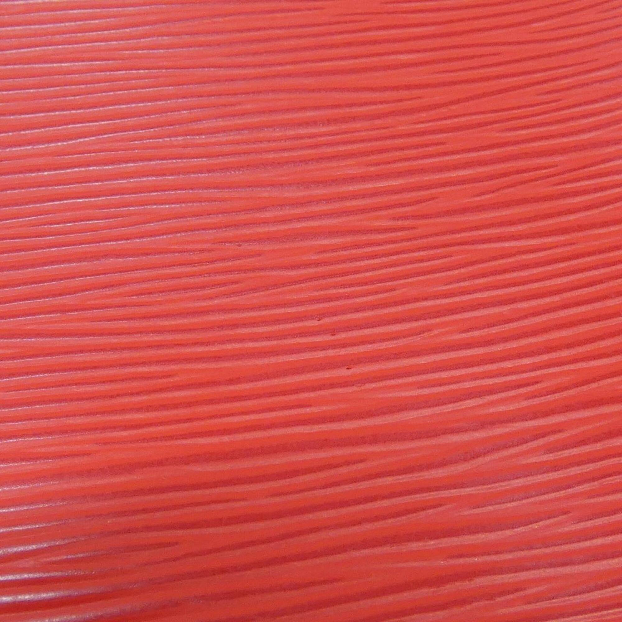 Louis Vuitton Coquelicots Red Color Leather Handbag (Pre-Owned)