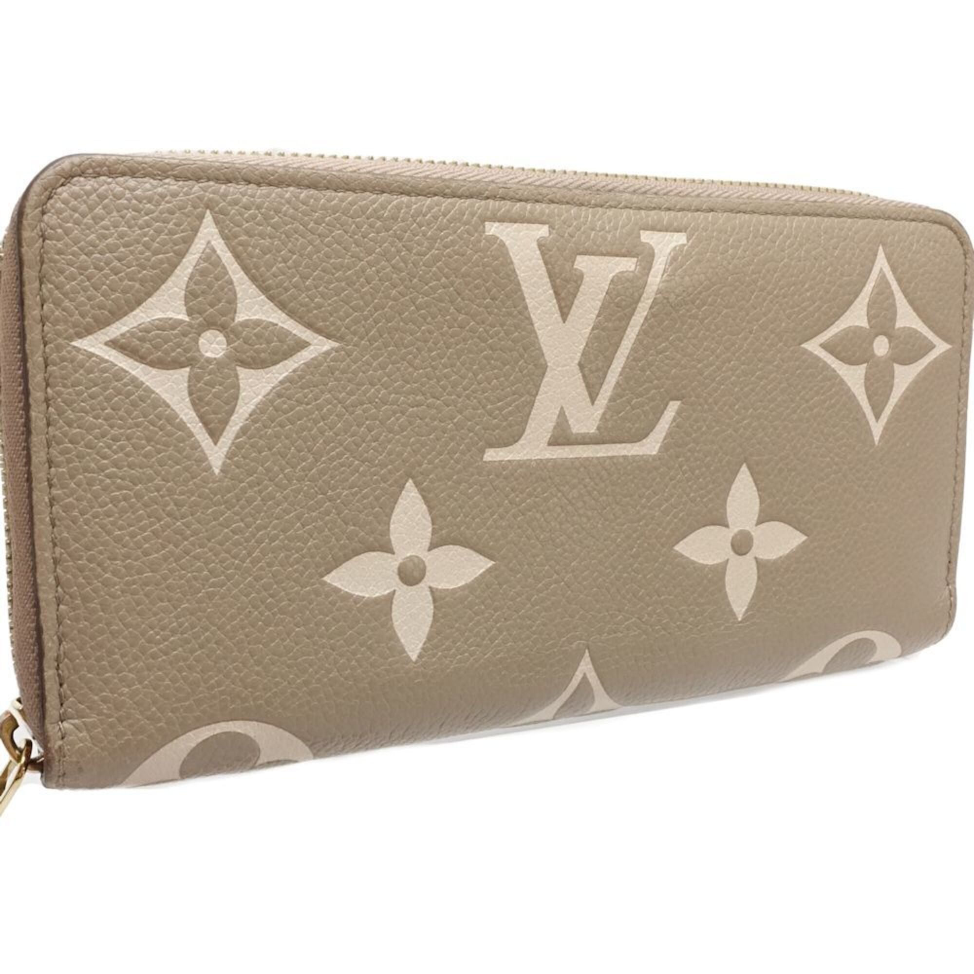 Louis Vuitton Beige Bicolor Monogram Empreinte Long Wallet (Bi-Fold) (Pre-Owned)