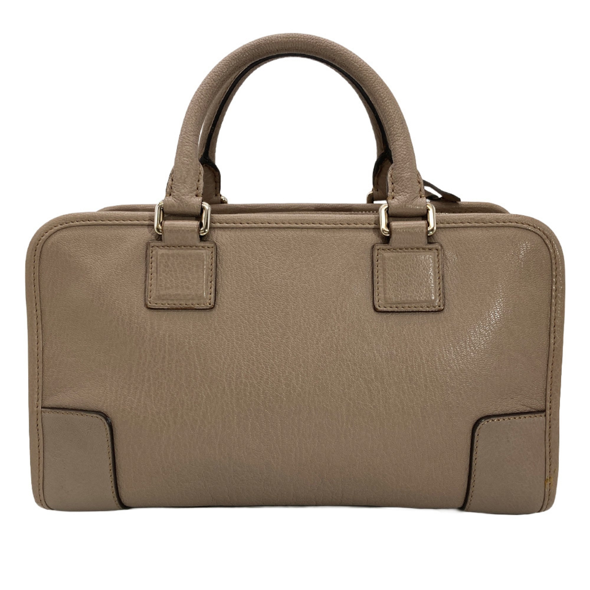 Loewe Grayish Leather Handbag (Pre-Owned)