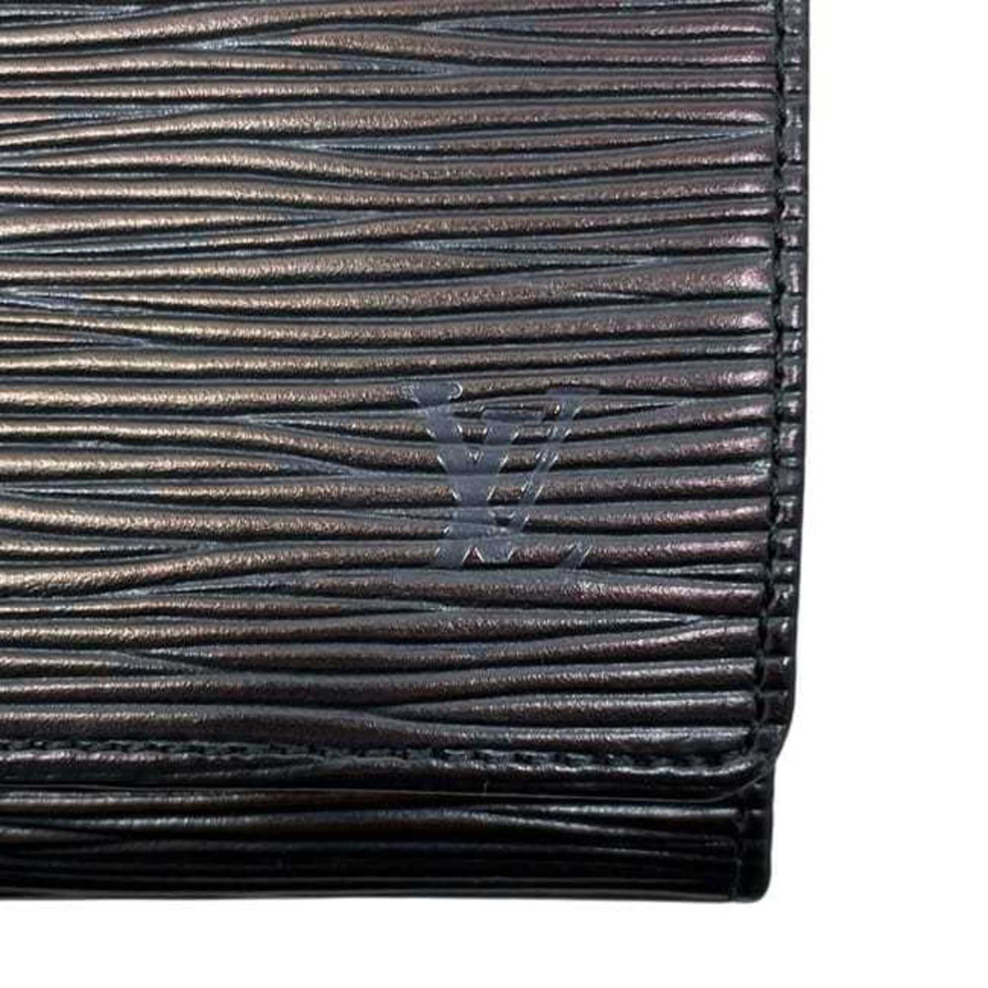 Louis Vuitton Black Noir Epi Leather Wallet (Bi-Fold) (Pre-Owned)