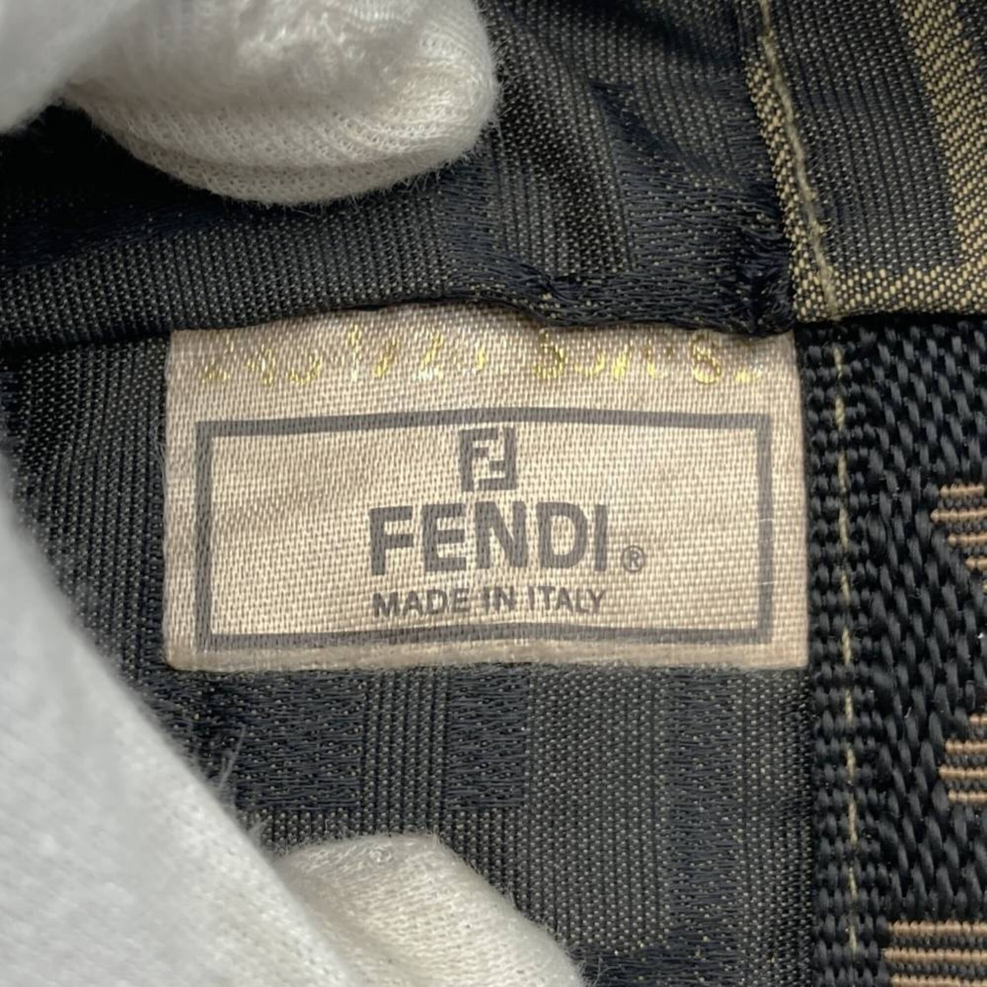 Fendi Brown Zucca Handbag Tote Bag (Pre-Owned)