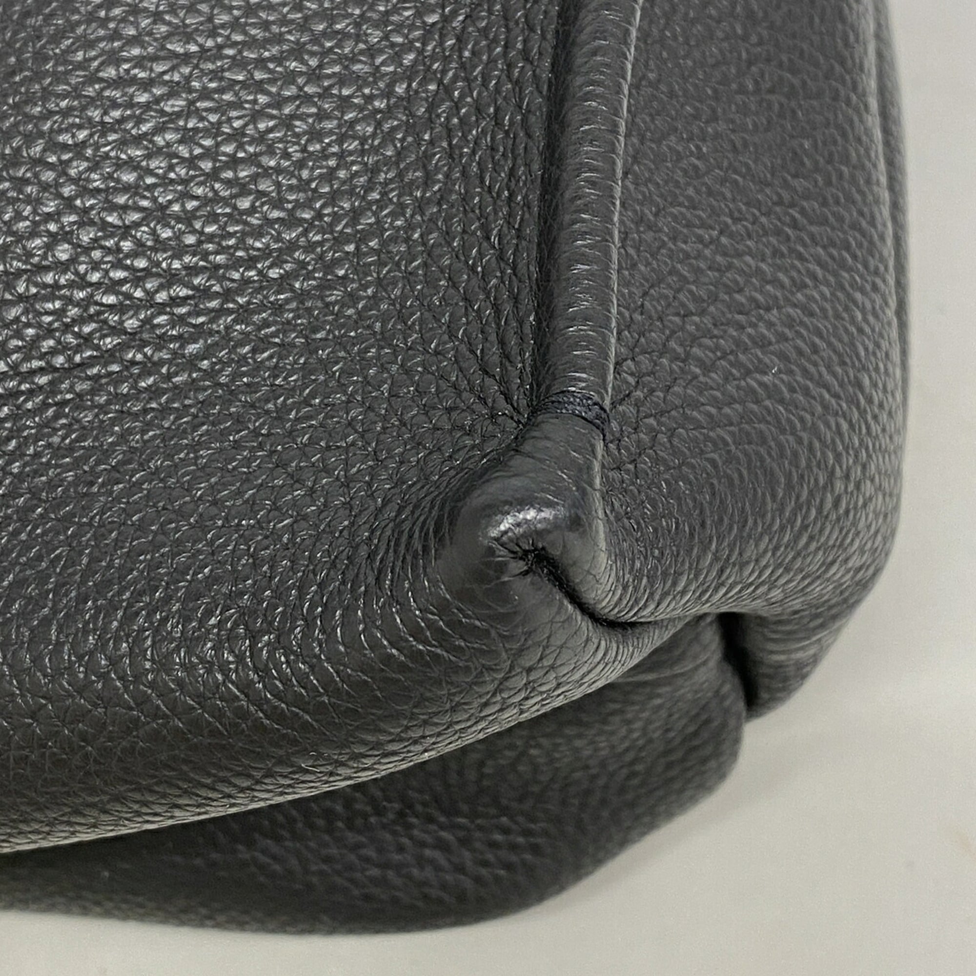 Salvatore Ferragamo Black Leather Tote Bag (Pre-Owned)