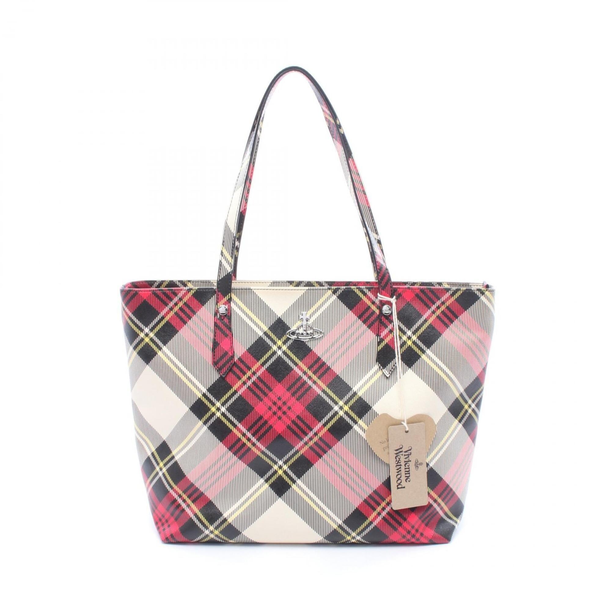 Vivienne Westwood Black Multi-Color Pink Handbag Tote Bag (Pre-Owned)