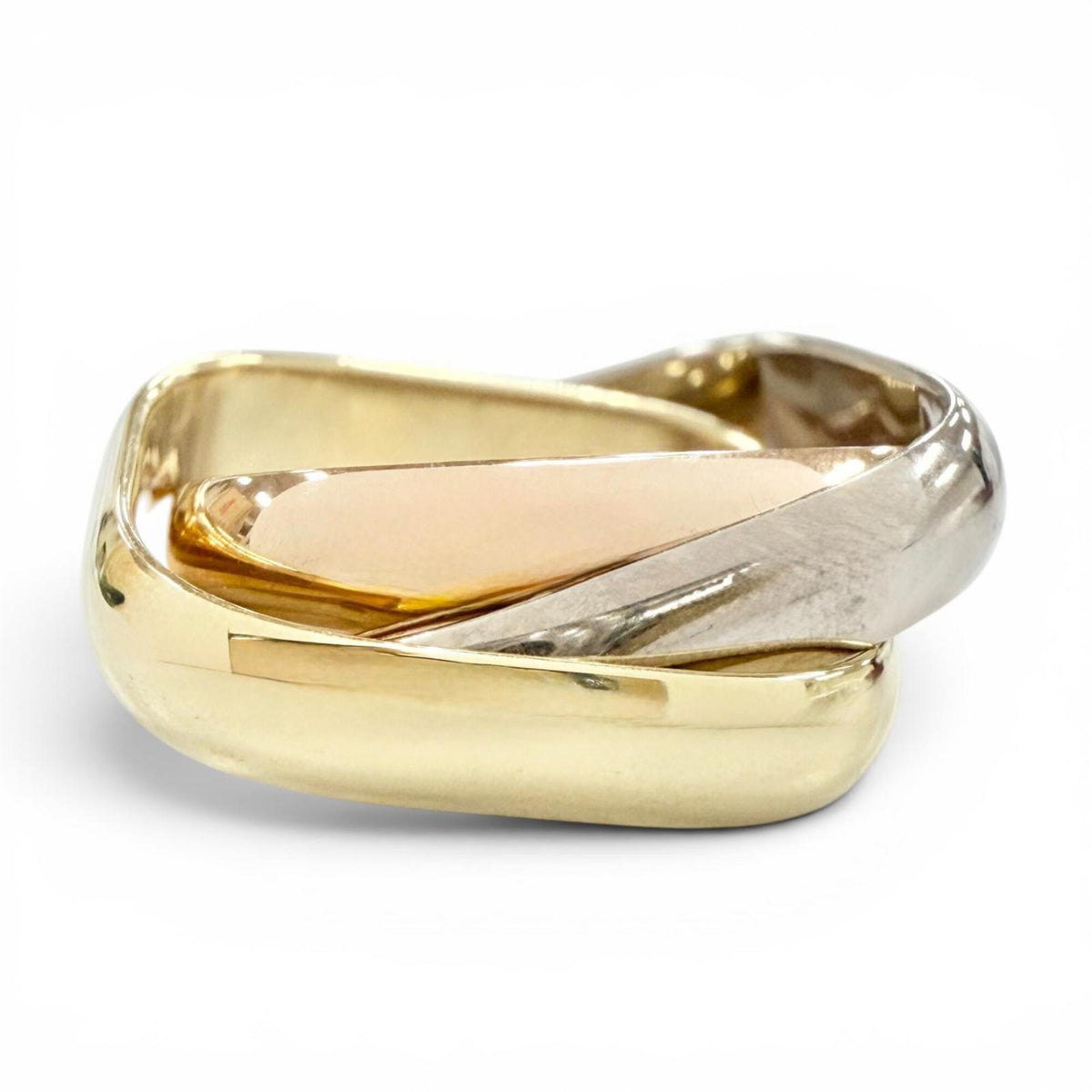 Cartier Pink Gold White Gold Yellow Gold Yellow Gold (18K) Pink Gold (18K) White Gold (18K) Band Ring (Pre-Owned)