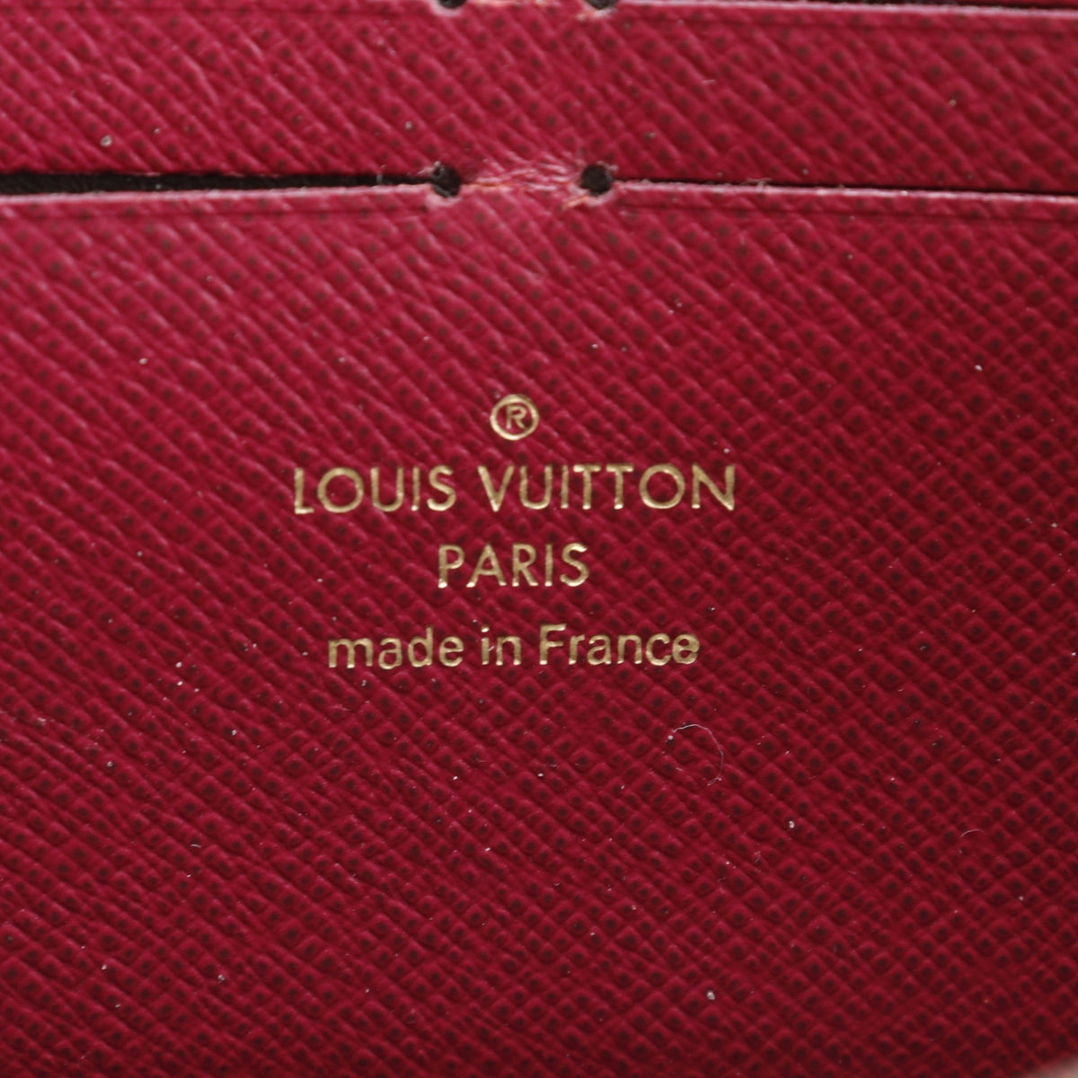 Louis Vuitton Brown Fuchsia Galle Monogram Red Color Monogram Long Wallet (Bi-Fold) (Pre-Owned)