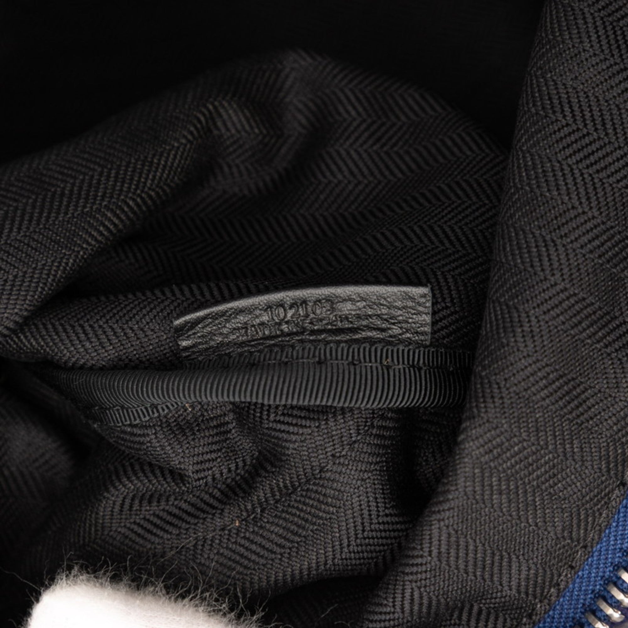 Loewe Black Navy Canvas Leather Fanny Pack (Pre-Owned)