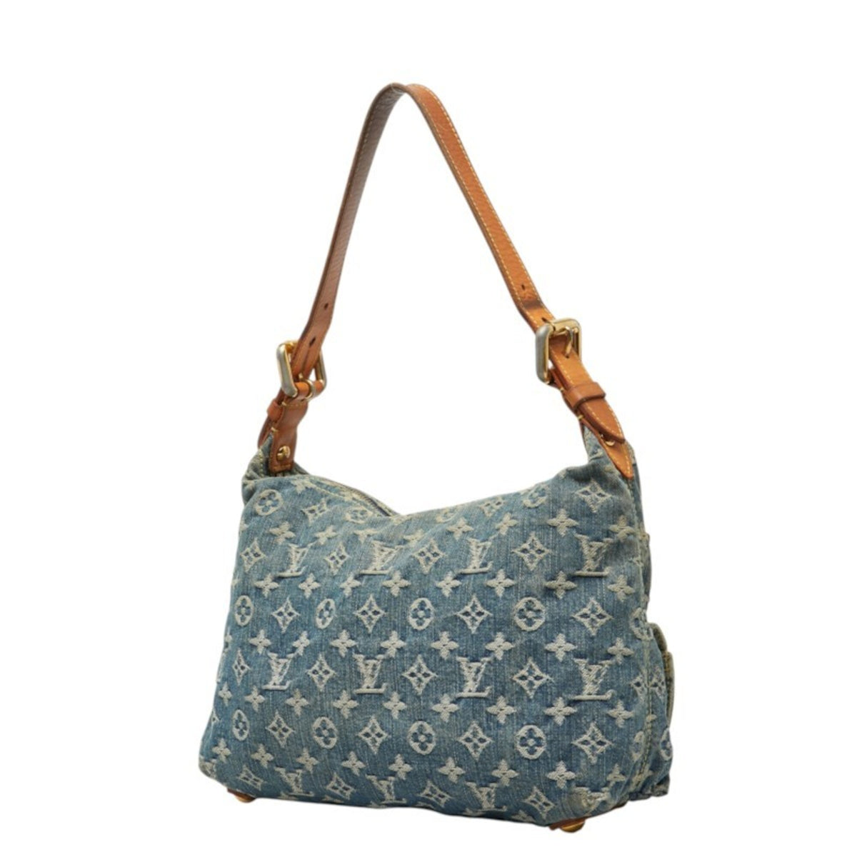 Louis Vuitton Monogram Denim Leather Shoulder Bag (Pre-Owned)