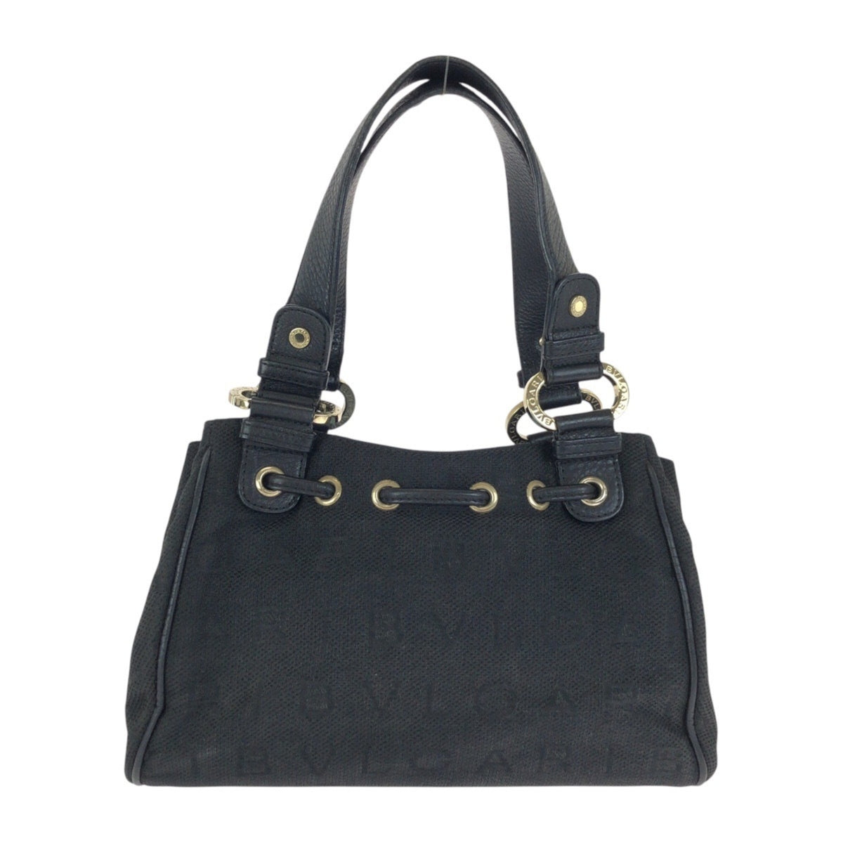 Bvlgari Black Canvas Handbag (Pre-Owned)