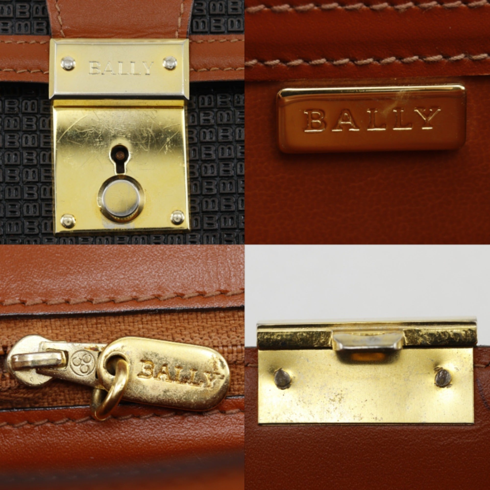 Bally Black Pvc Leather Shoulder Bag (Pre-Owned)
