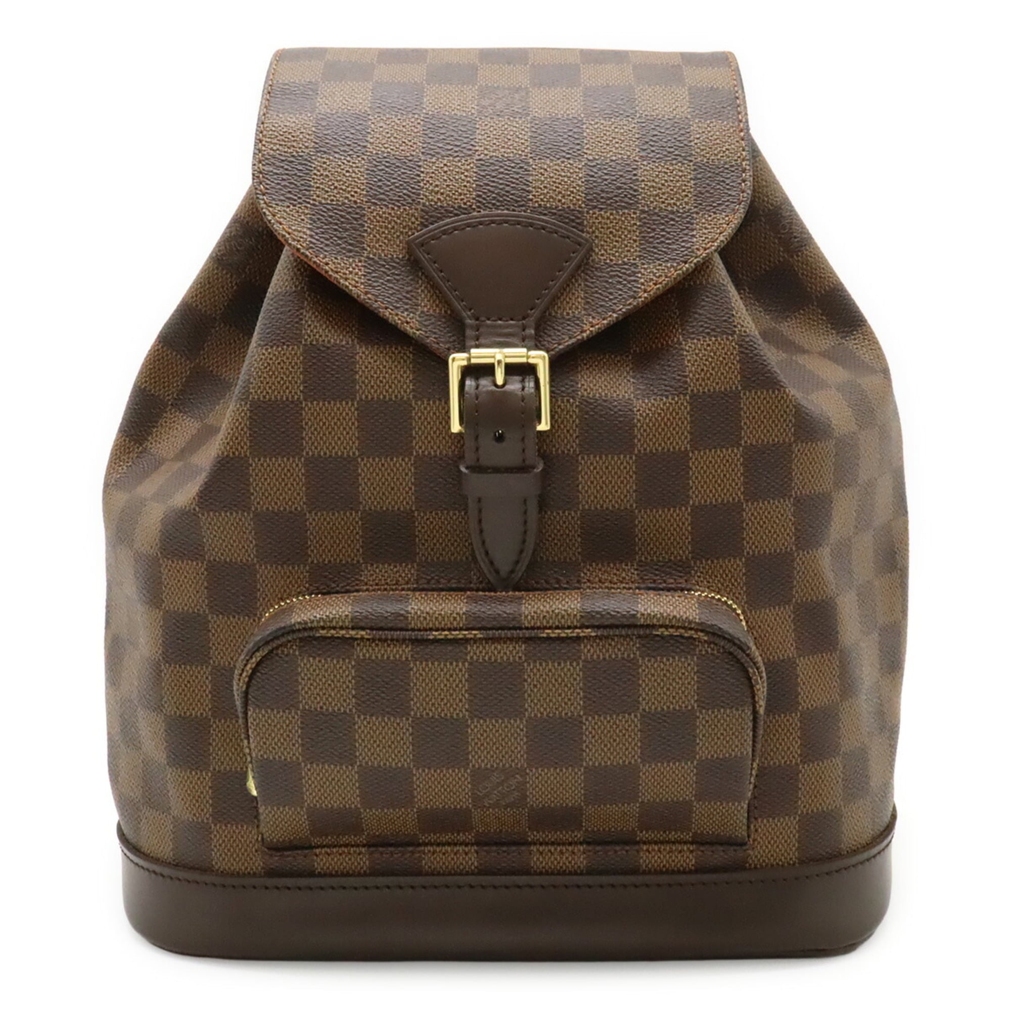 Louis Vuitton Brown Damier Canvas White Pvc Backpack Shoulder Bag (Pre-Owned)
