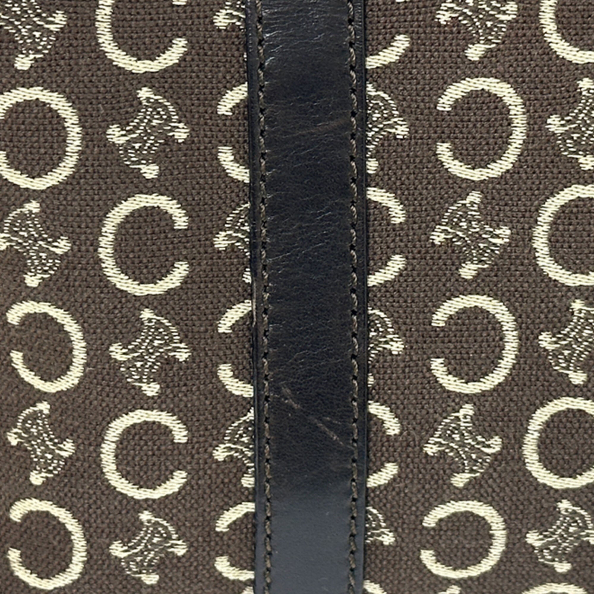 Celine Brown Canvas Handbag (Pre-Owned)