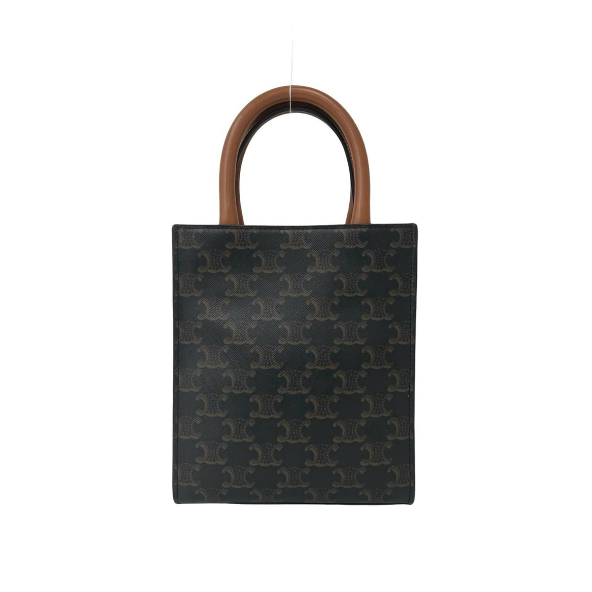 Celine Brown Leather Pvc Handbag Shoulder Bag (Pre-Owned)