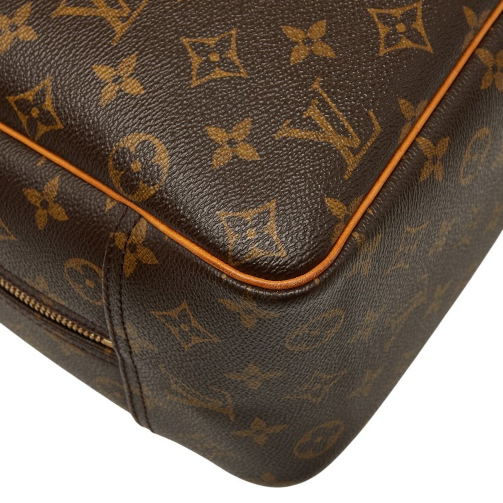 Louis Vuitton Brown Pvc Leather Handbag (Pre-Owned)