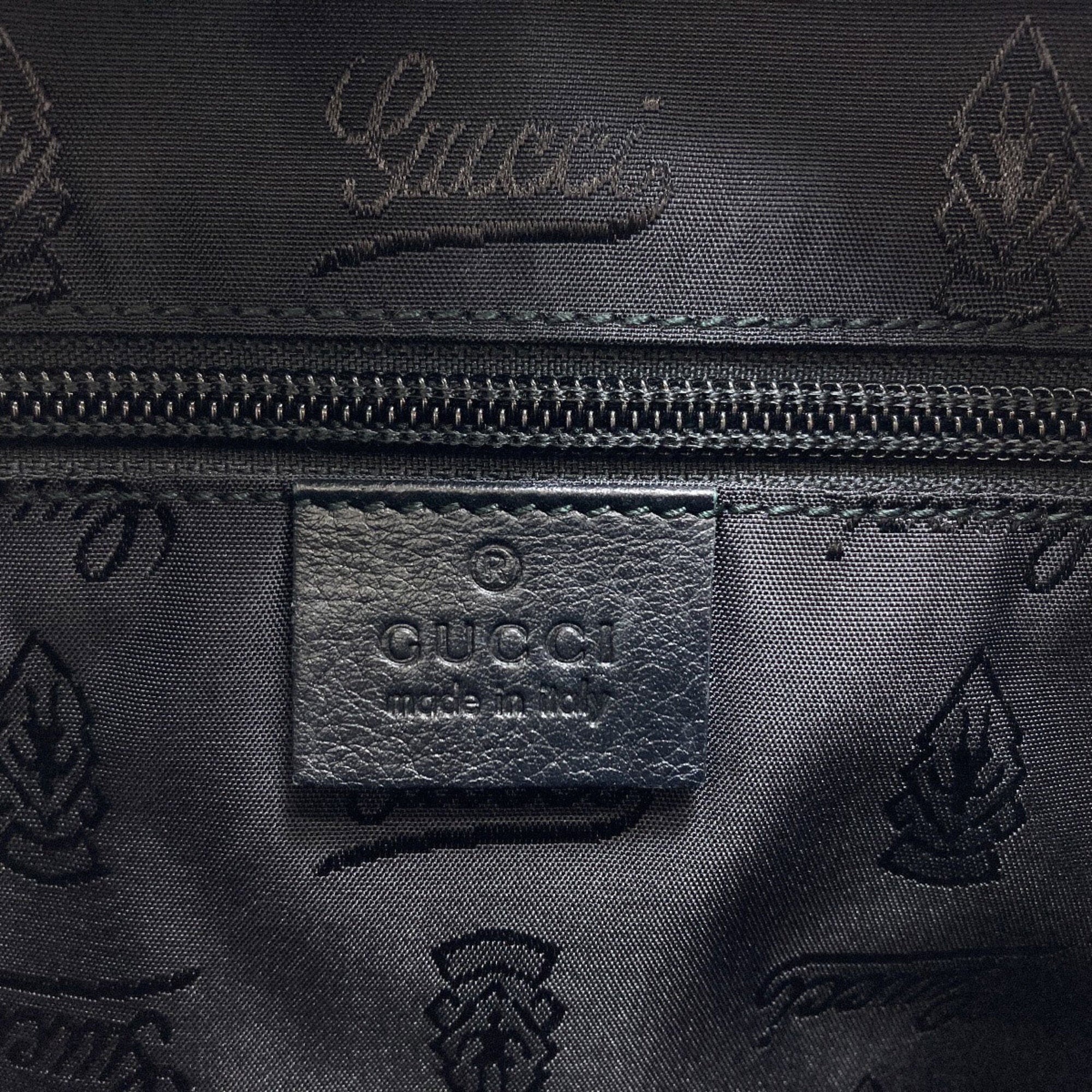 Gucci Black Leather Tote Bag (Pre-Owned)