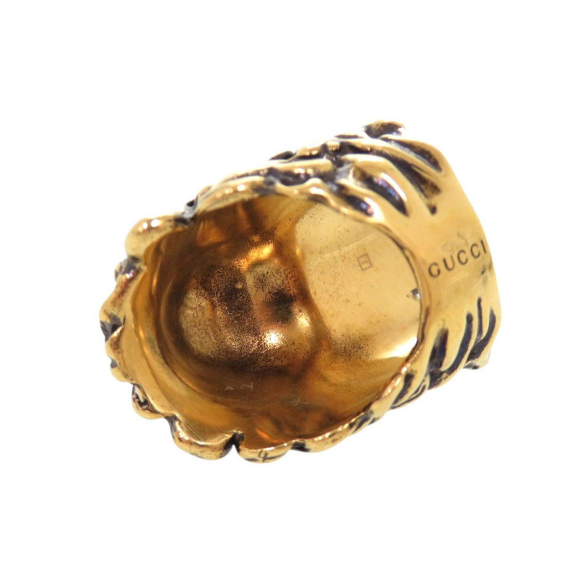 Gucci Gold Metal Band Ring (Pre-Owned)