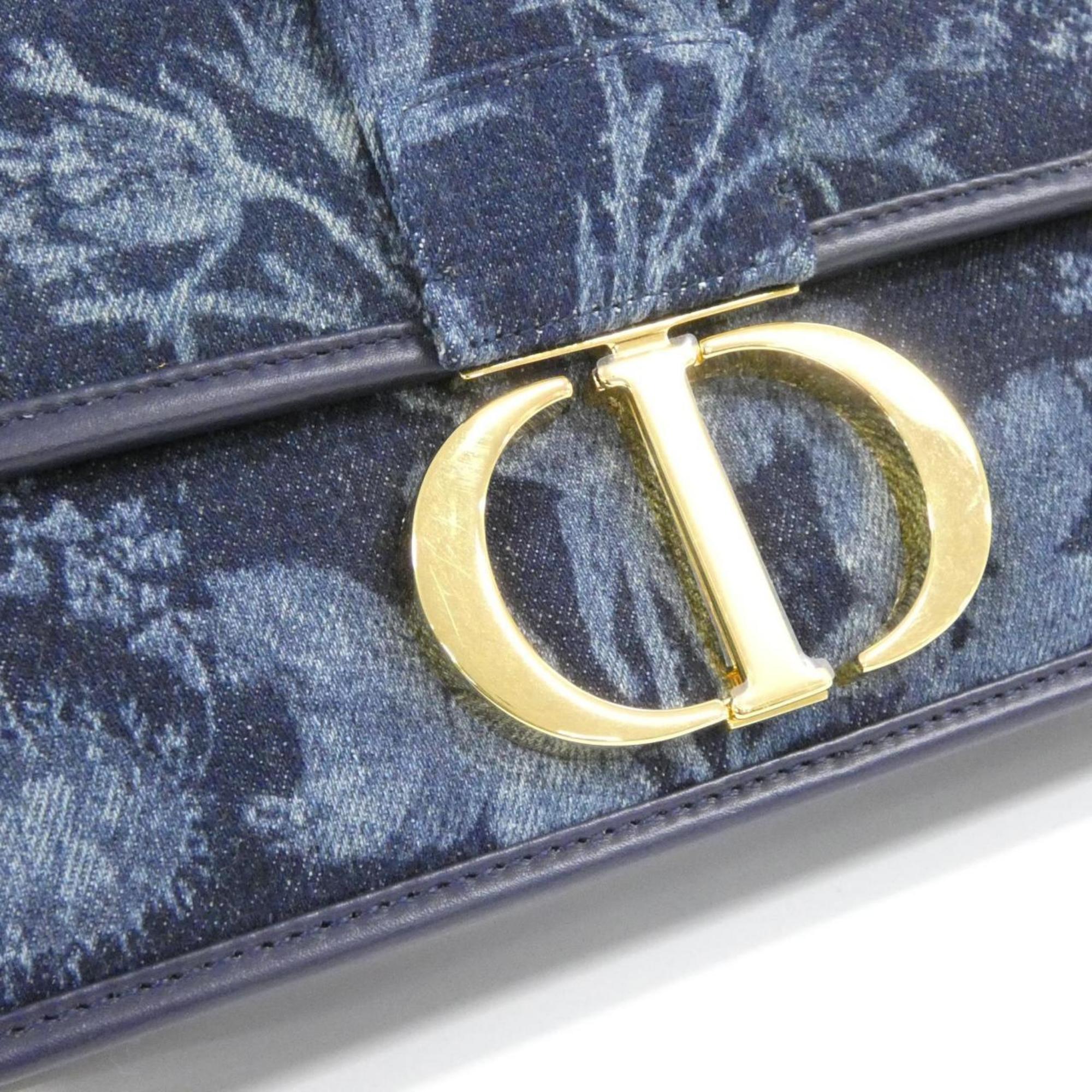 Christian Dior Blue Denim Shoulder Bag (Pre-Owned)