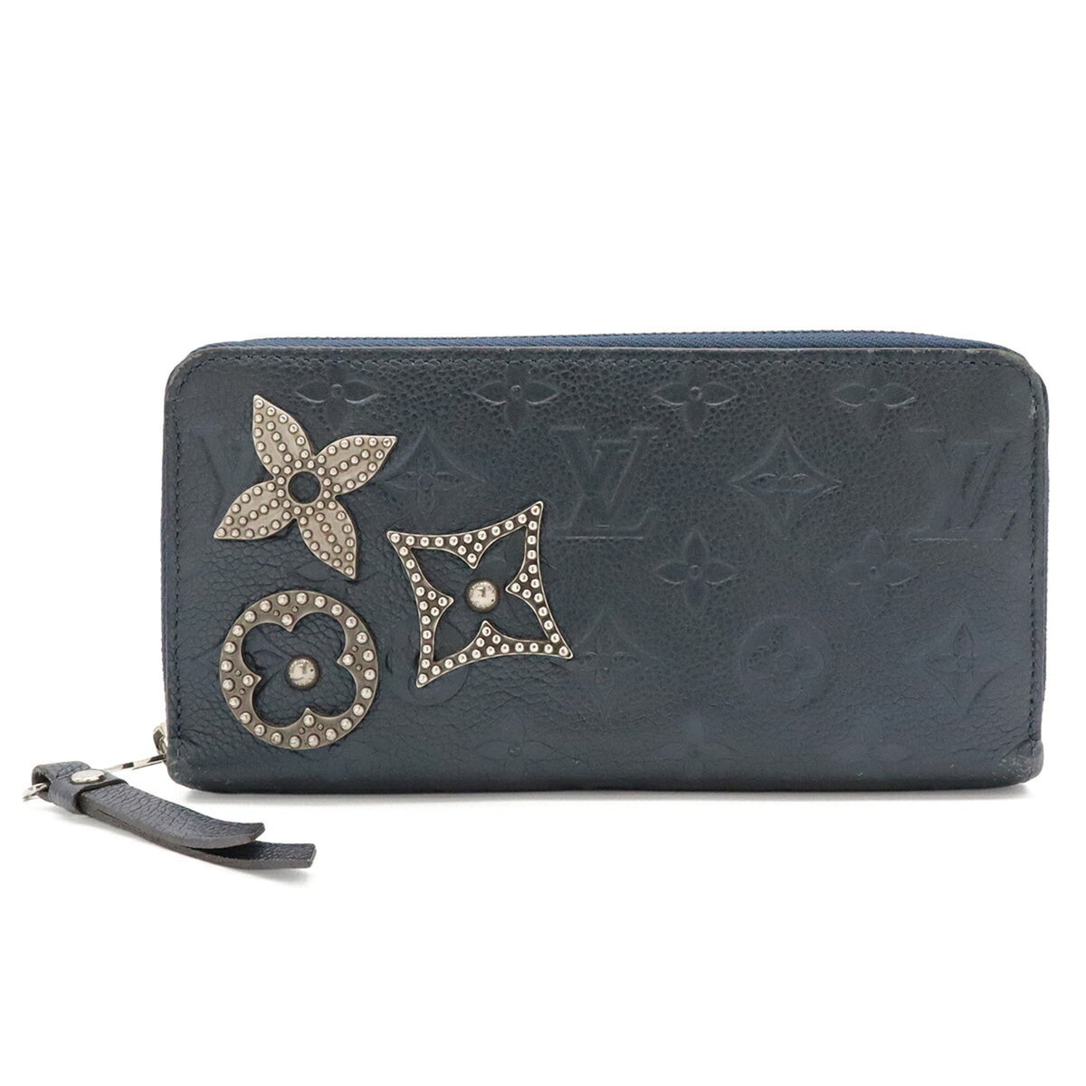 Louis Vuitton Black Marine Monogram Empreinte Leather Long Wallet (Bi-Fold) (Pre-Owned)