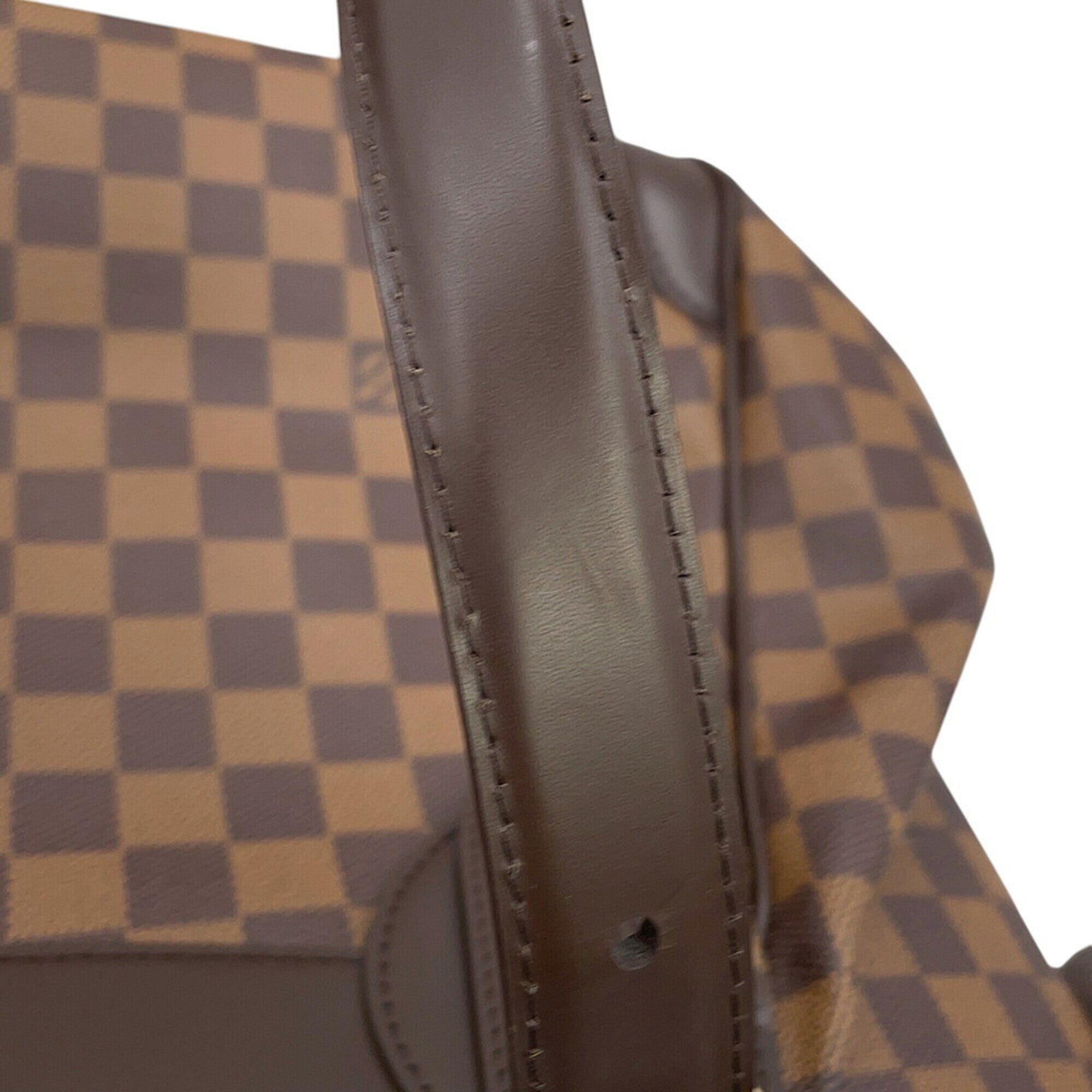 Louis Vuitton Ebene Red Color Damier Canvas Shoulder Bag (Pre-Owned)
