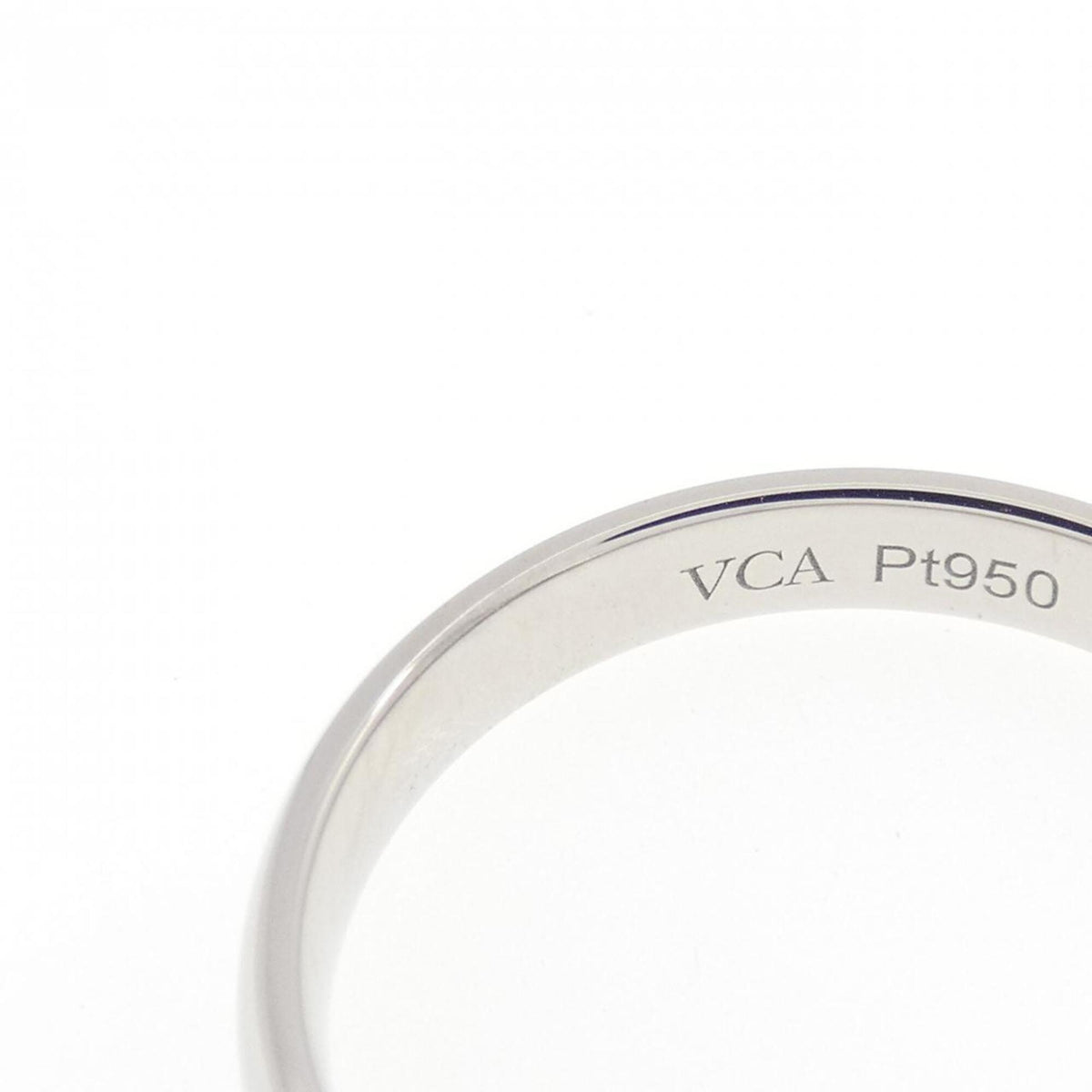Van Cleef & Arpels Platinum 950 Band Ring (Pre-Owned)