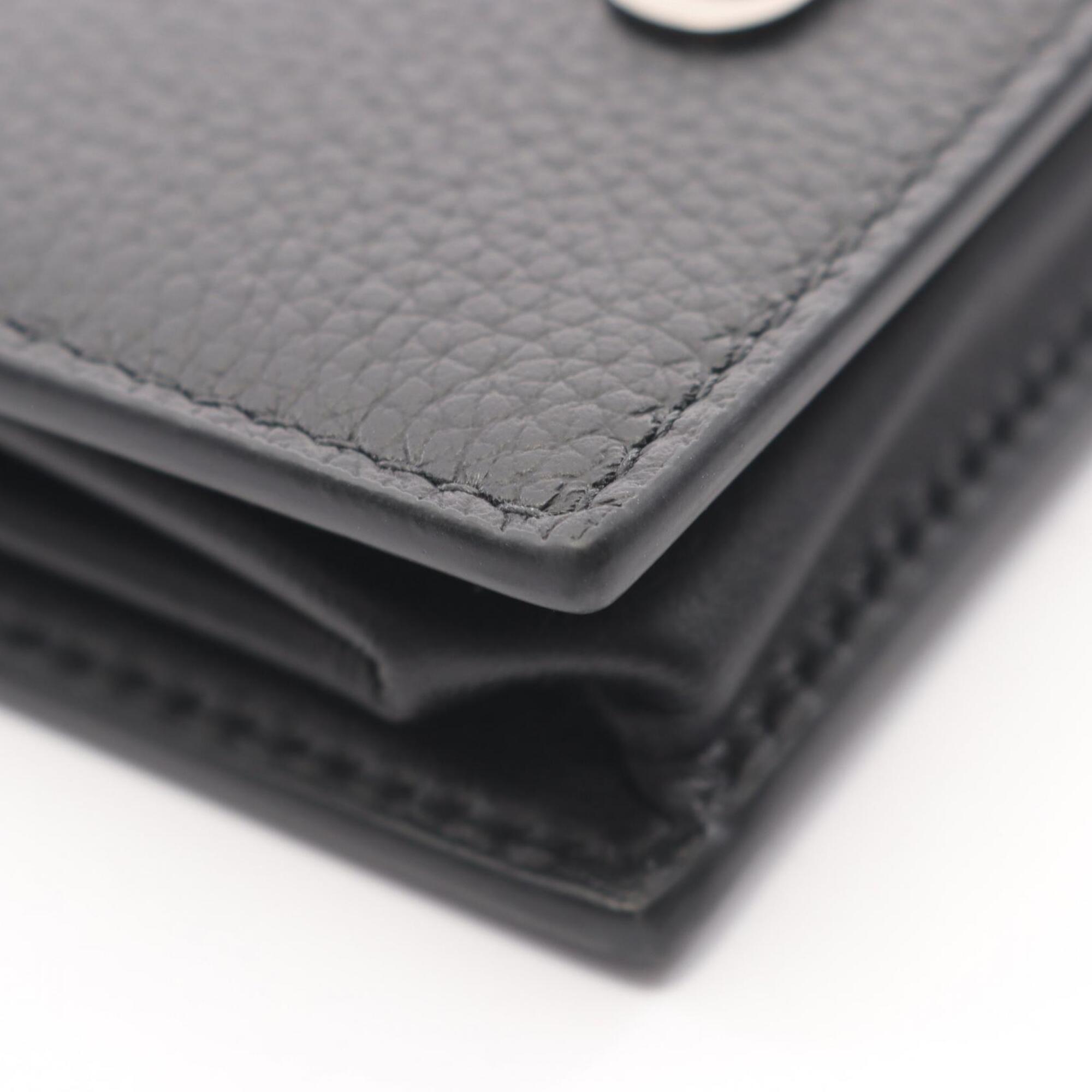 Christian Dior Black Leather Coin Purse/Coin Case (Pre-Owned)