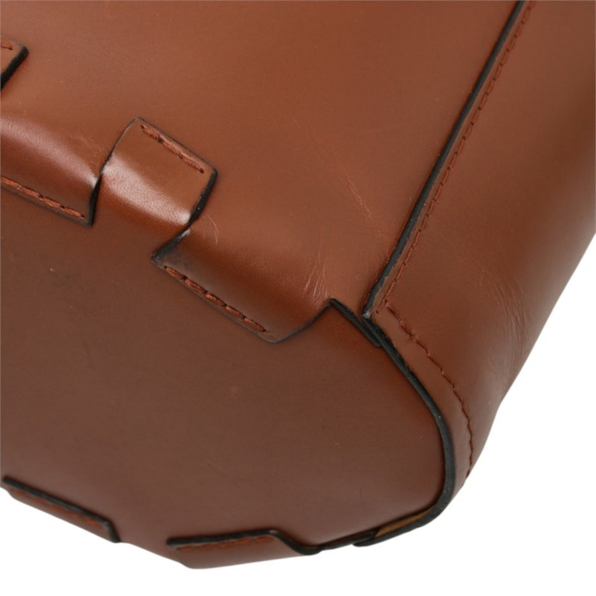 Loewe Brown Leather Handbag Shoulder Bag (Pre-Owned)