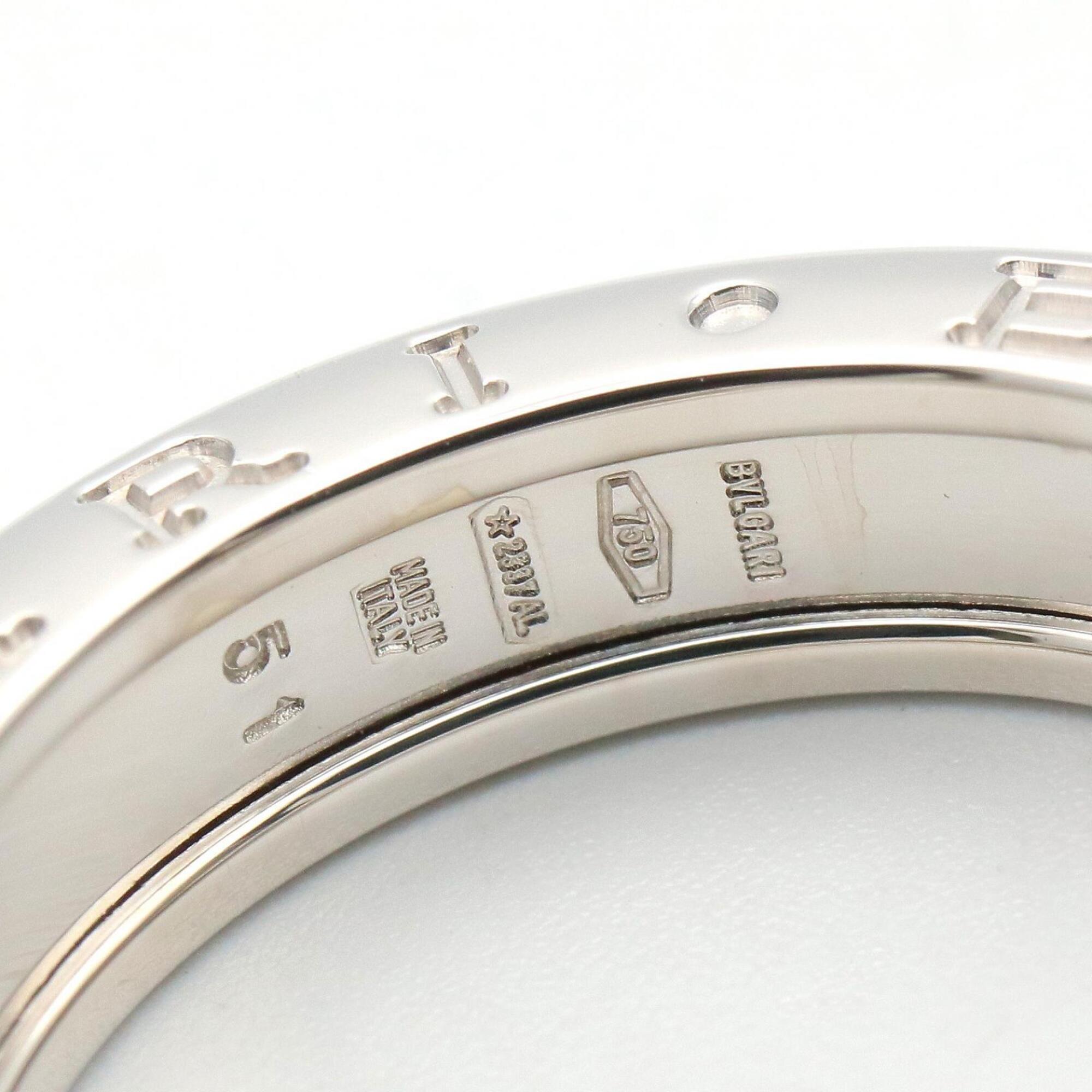 Bvlgari Silver White Gold (18K) Band Ring (Pre-Owned)