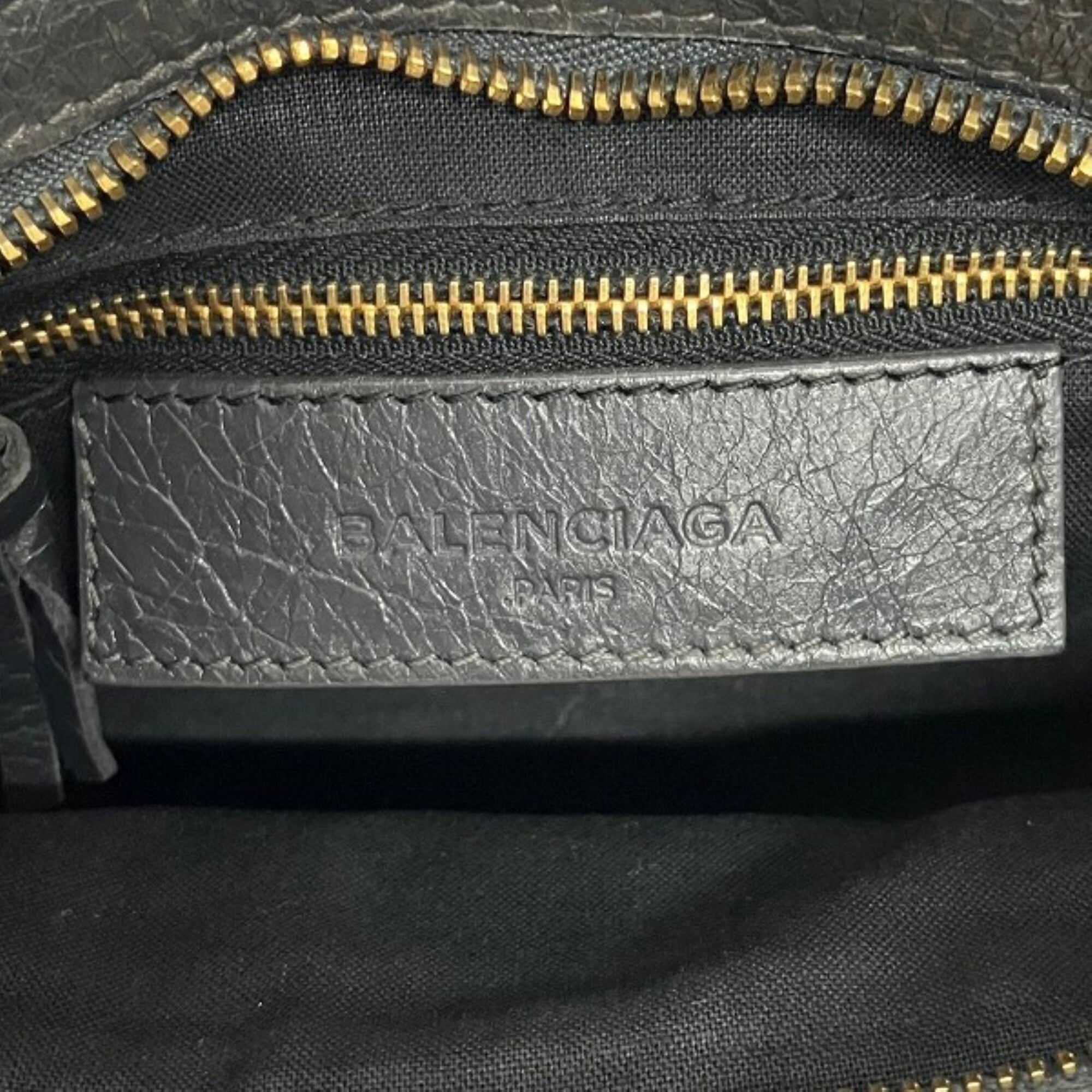 Balenciaga Gray Leather Handbag (Pre-Owned)