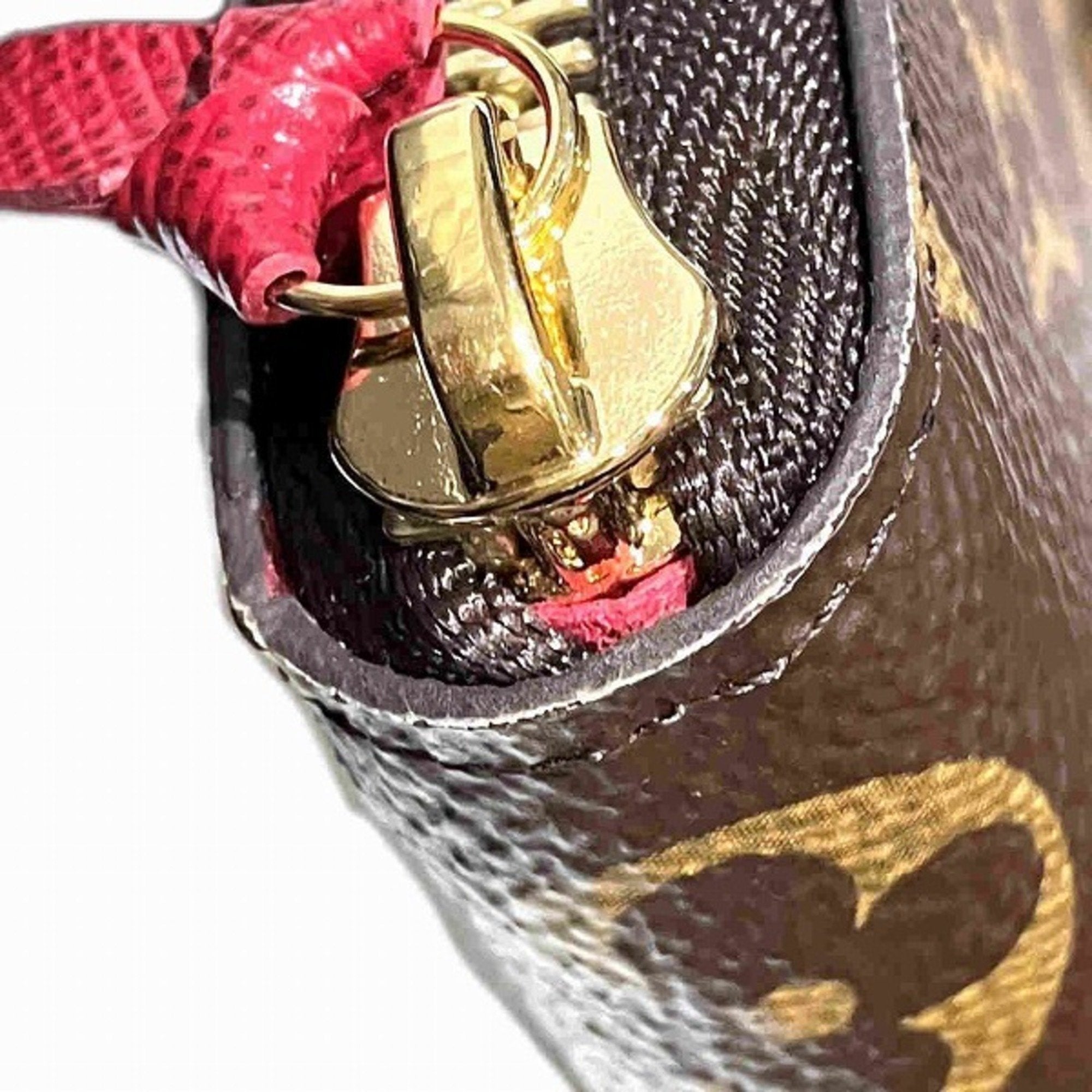 Louis Vuitton Monogram Brown Pink Monogram Long Wallet (Bi-Fold) (Pre-Owned)