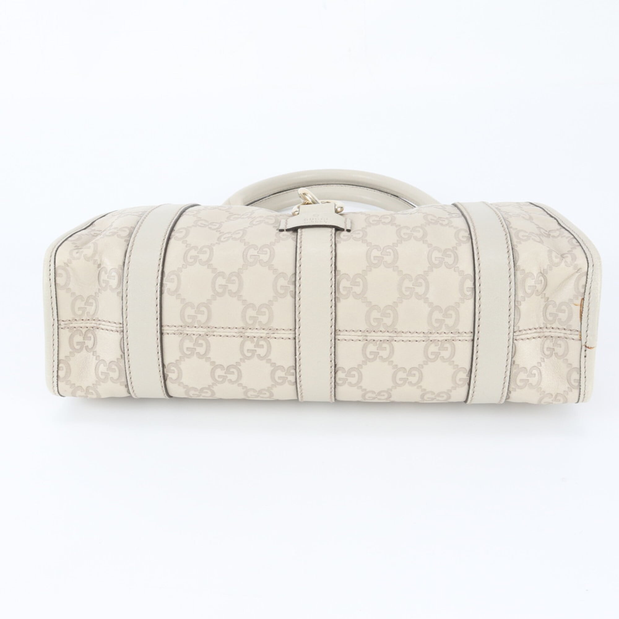 Gucci Guccissima White Leather Handbag (Pre-Owned)
