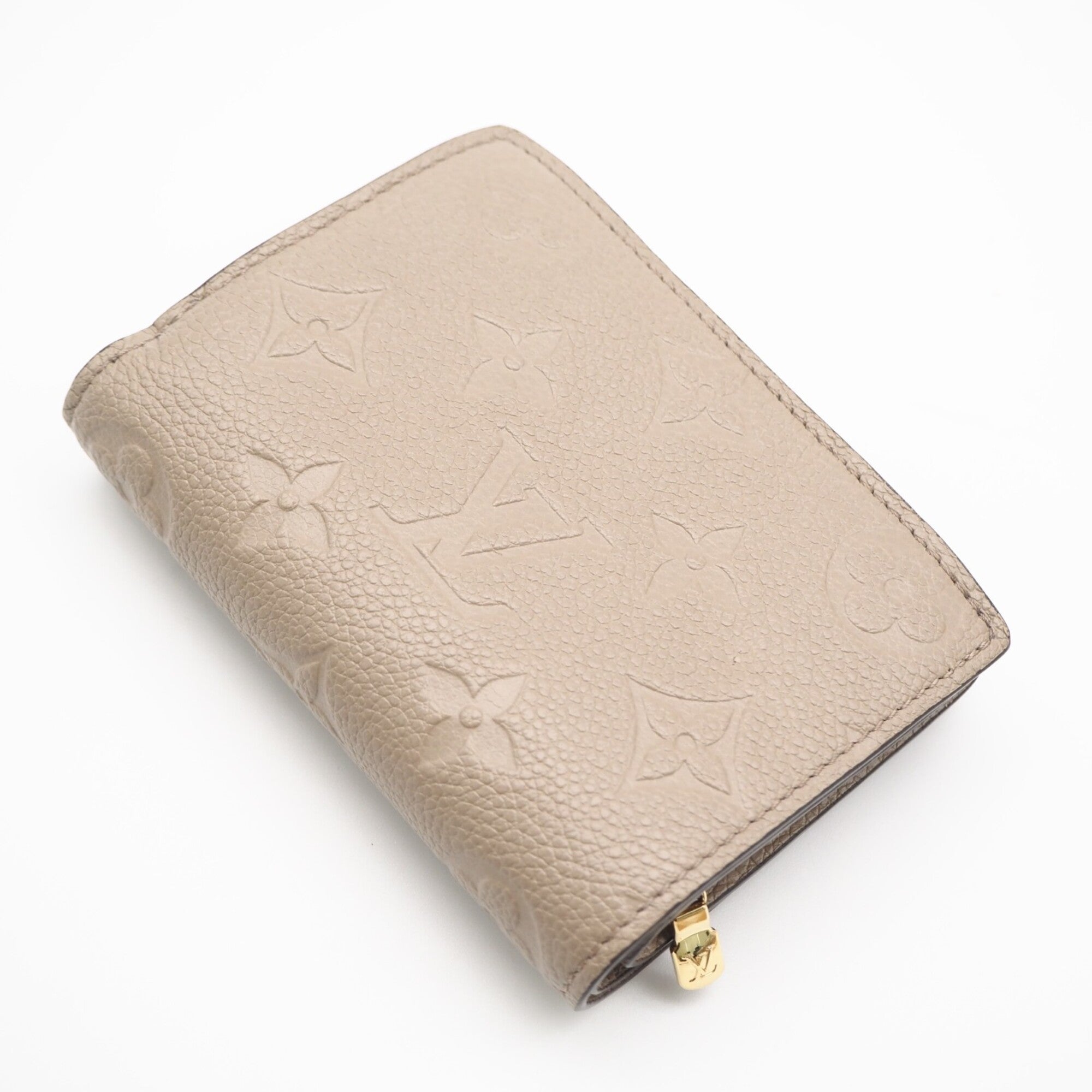 Louis Vuitton Empreinte Beige Leather Wallet (Bi-Fold) (Pre-Owned)