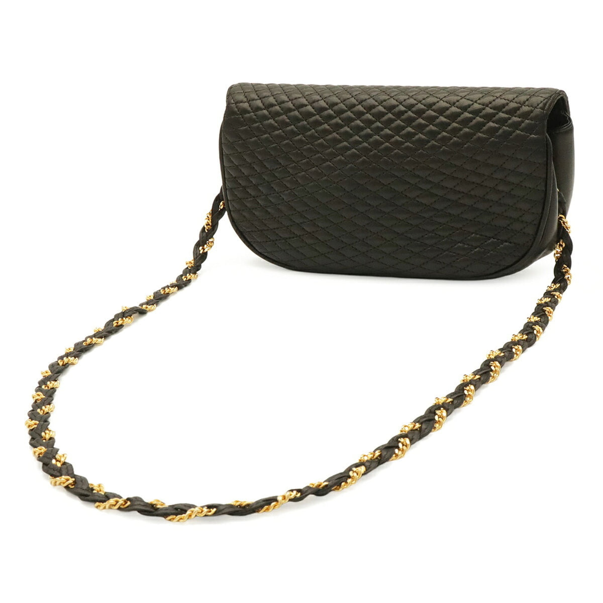 Bally Black Leather Pochette Shoulder Bag (Pre-Owned)