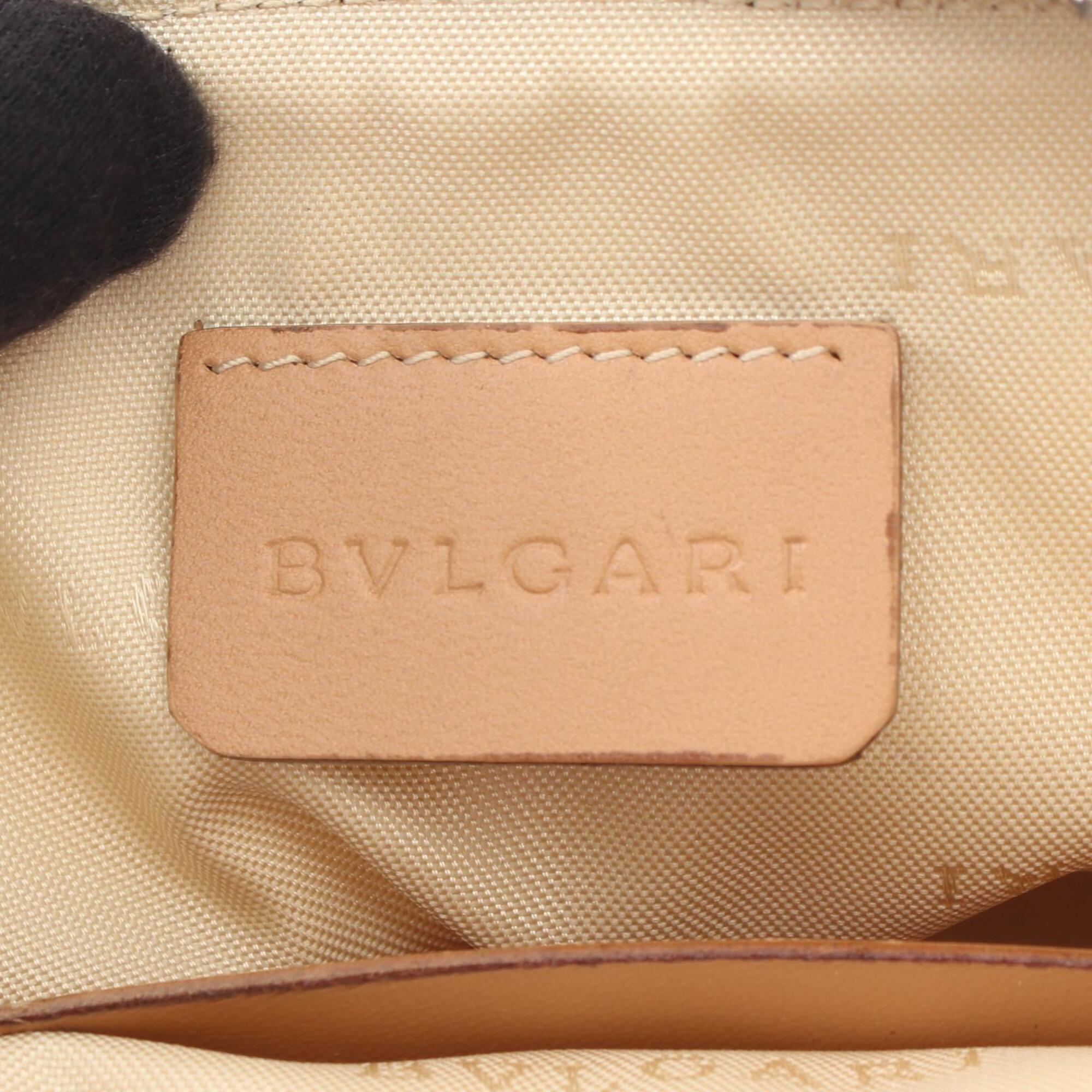 Bvlgari Beige Ivory Leather Handbag (Pre-Owned)