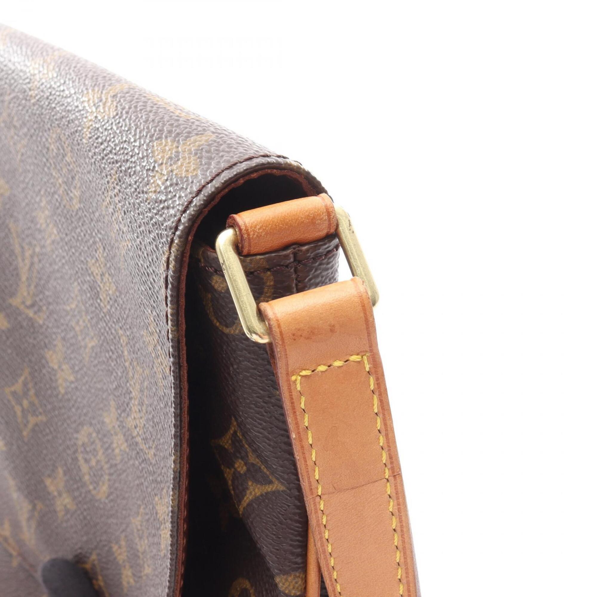 Louis Vuitton Brown Coated Canvas Pvc Leather Handbag Shoulder Bag (Pre-Owned)
